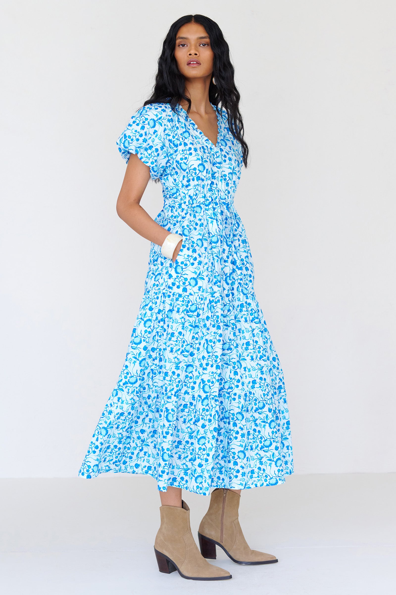 Poppy Dress Clam Garland River