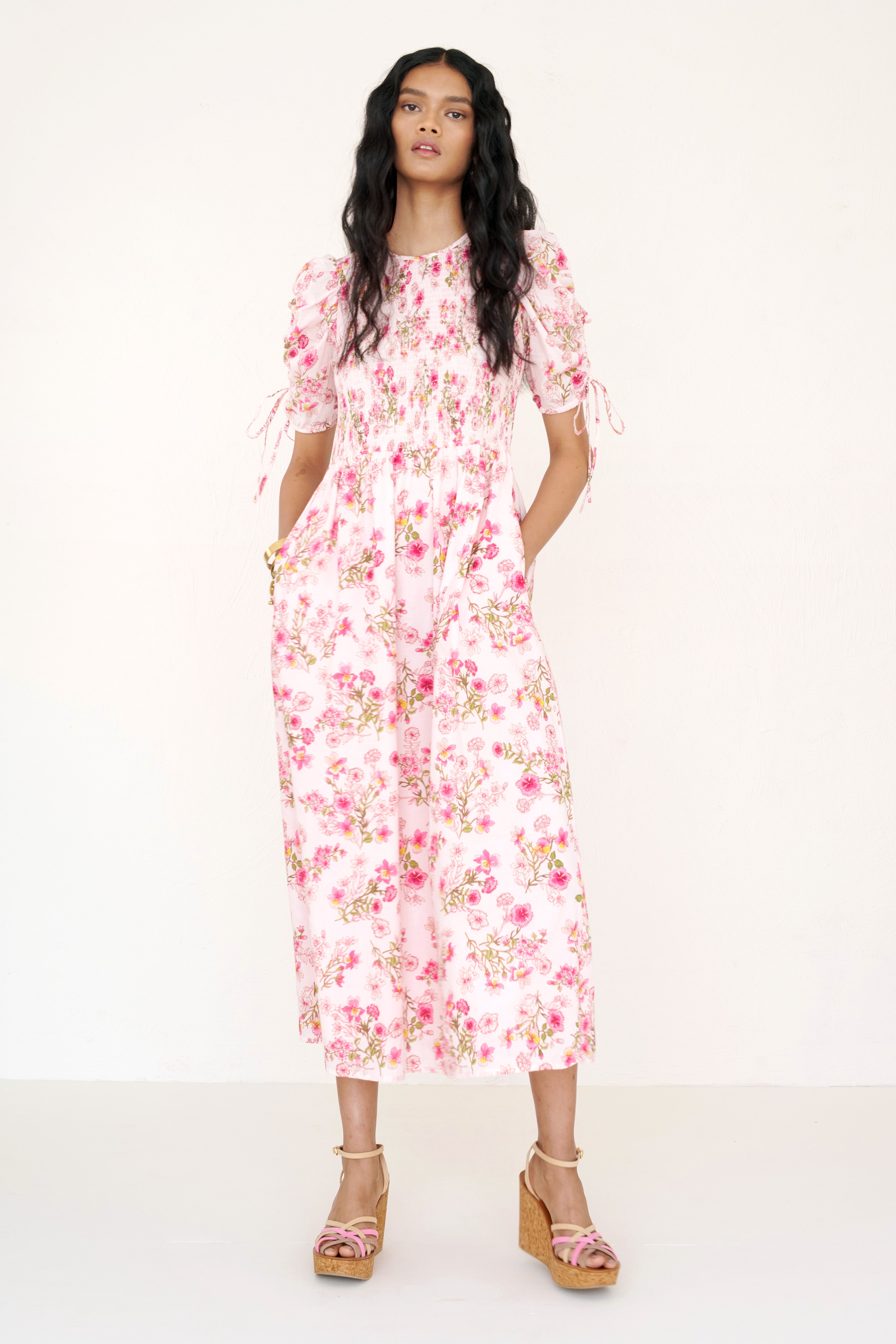 Queenie Dress Burdock Peony