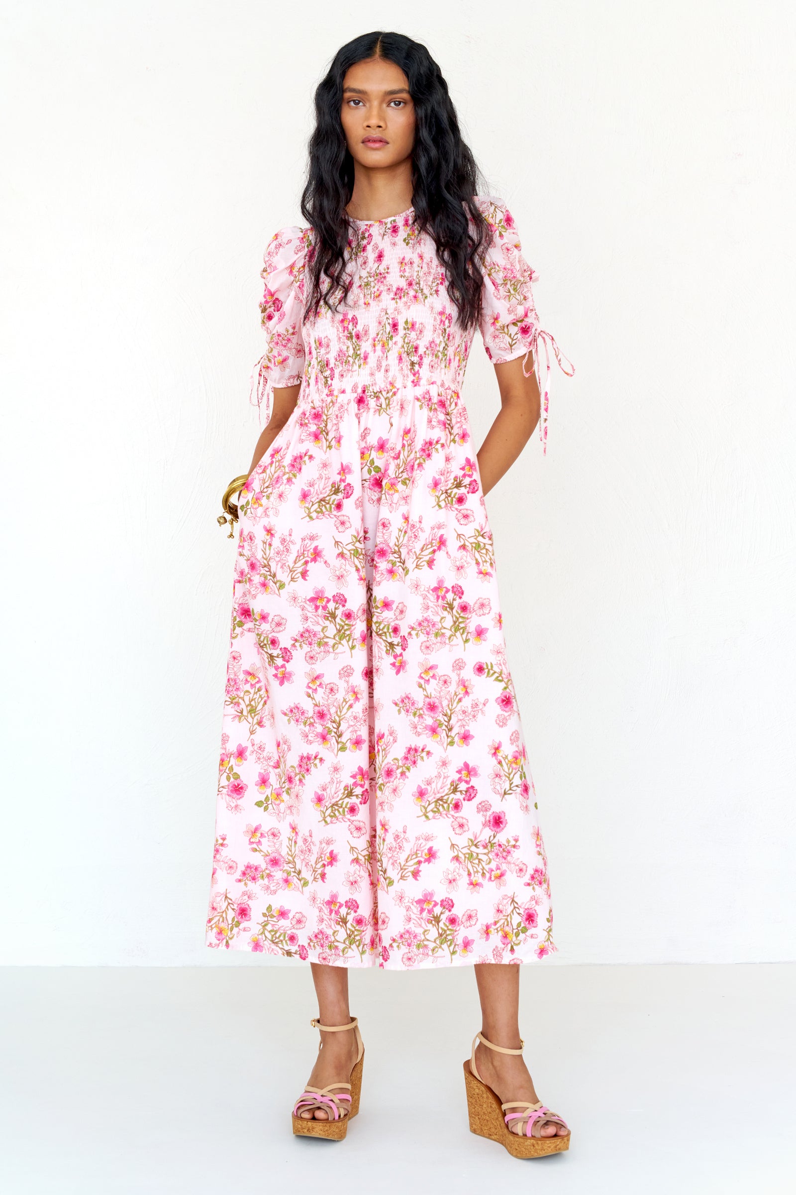 Queenie Dress Burdock Peony