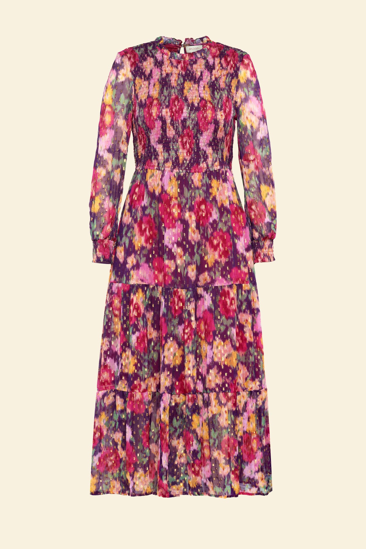 Quentin Dress Damask Rose Acai