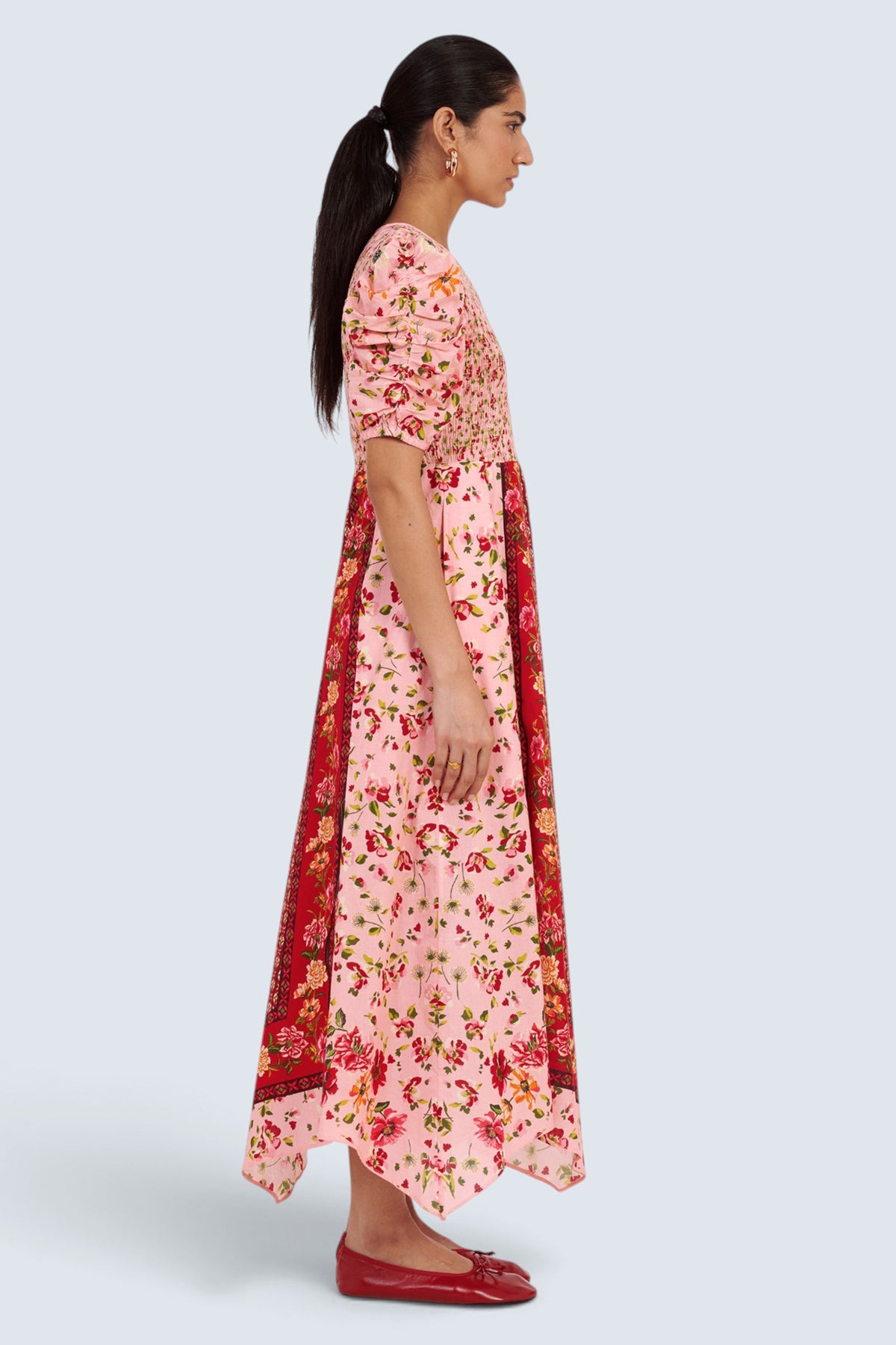 Quincy Dress Wild Anemone Persian Rose
