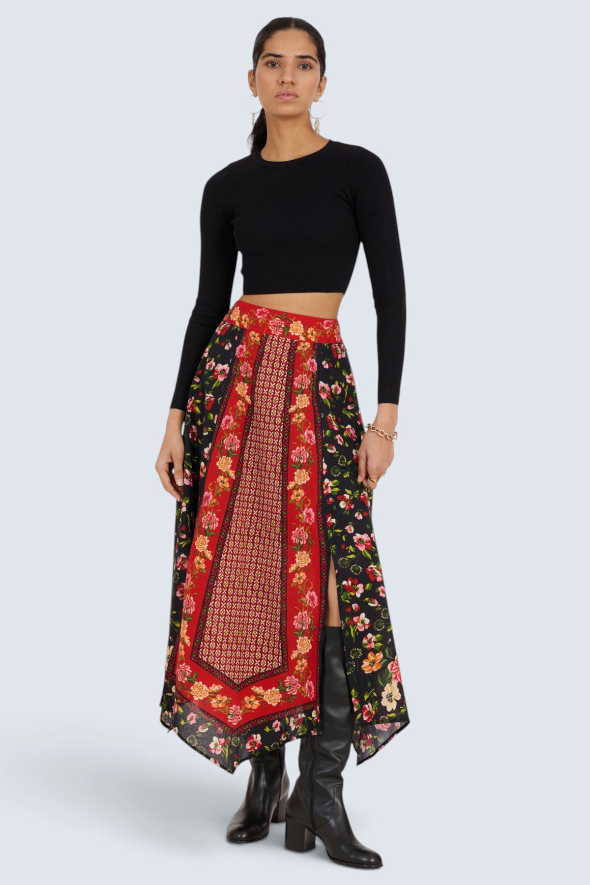Quinn Skirt Wild Anemone Caviar