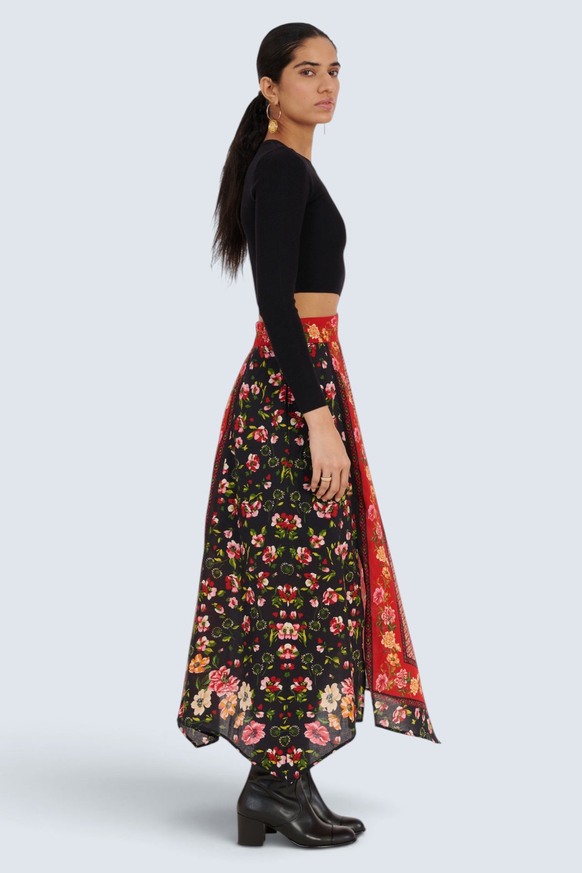 Quinn Skirt Wild Anemone Caviar