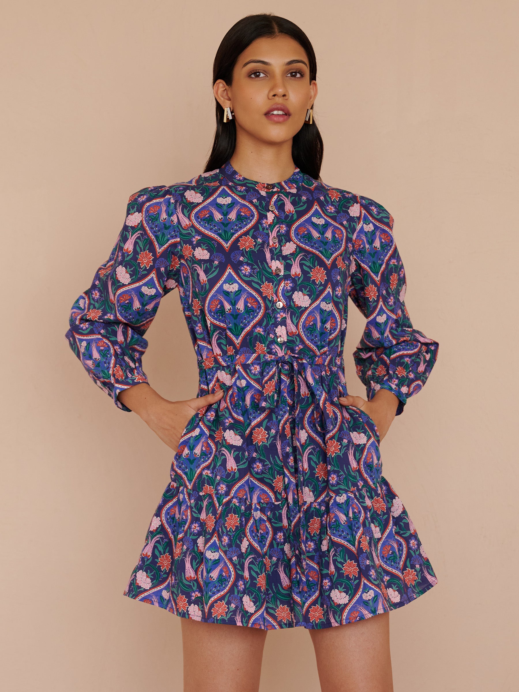 Roma Dress Persian Tile Lapis