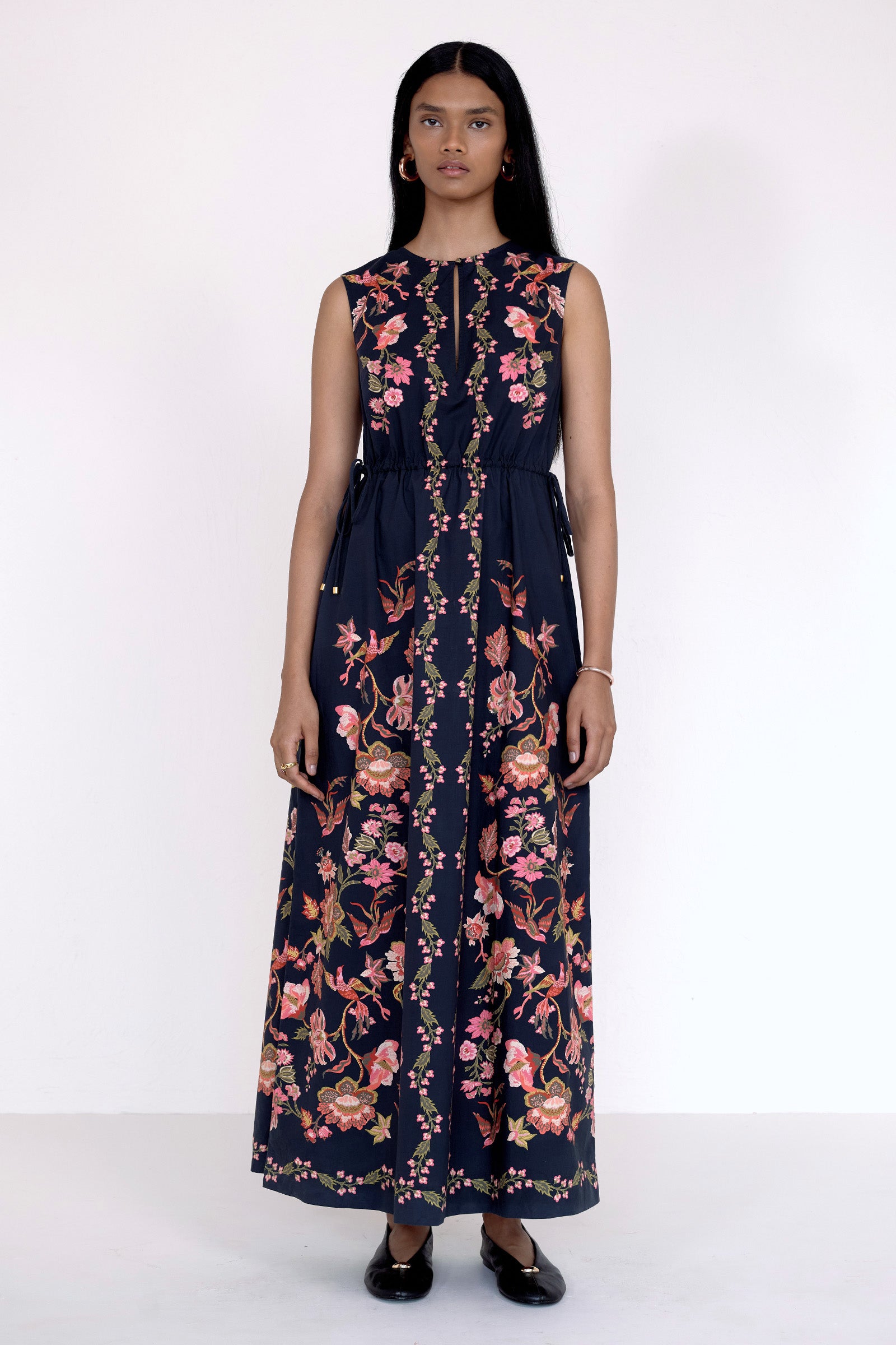 Rhonda Dress Chintz Jet