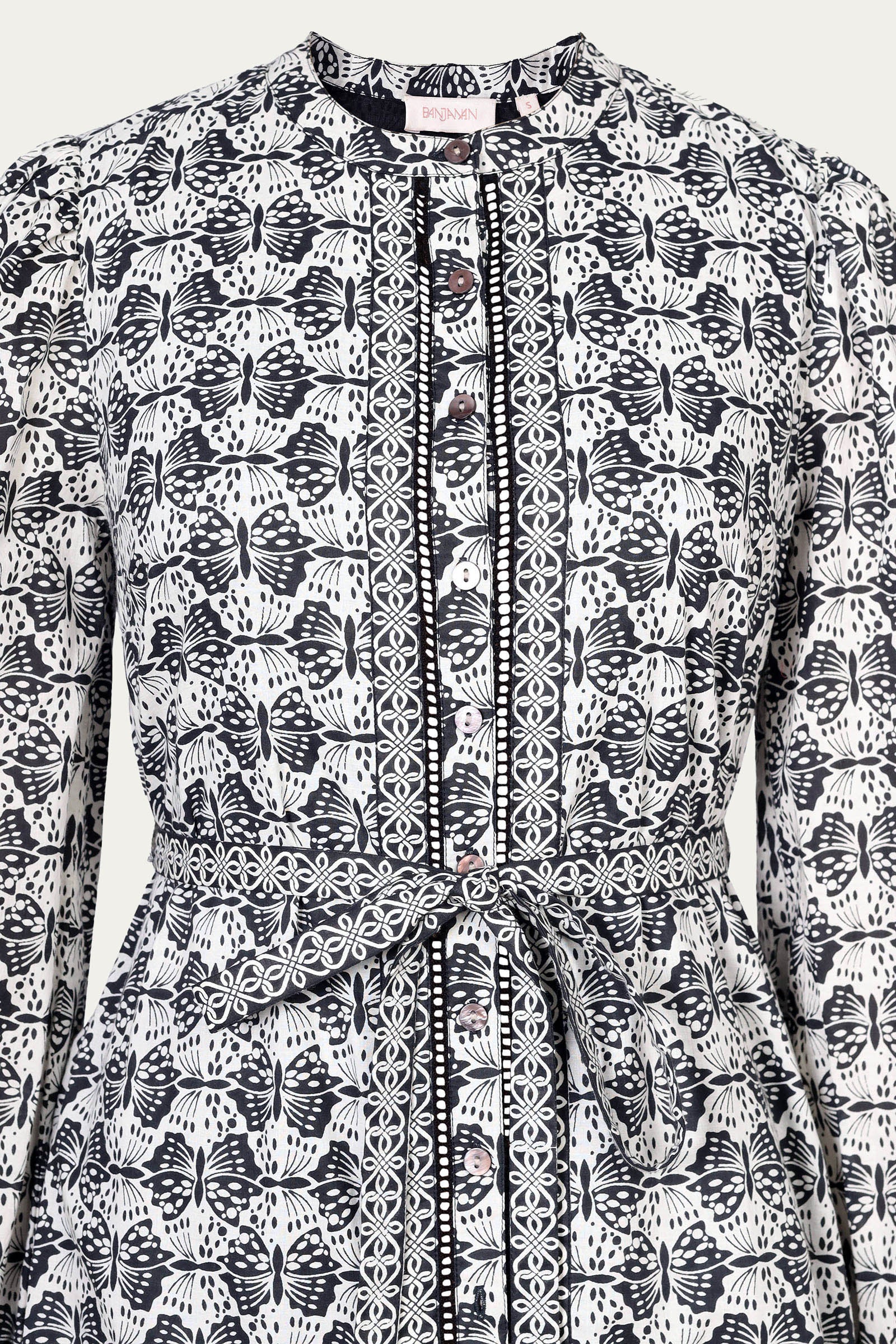 Roma Dress Flutter Caviar