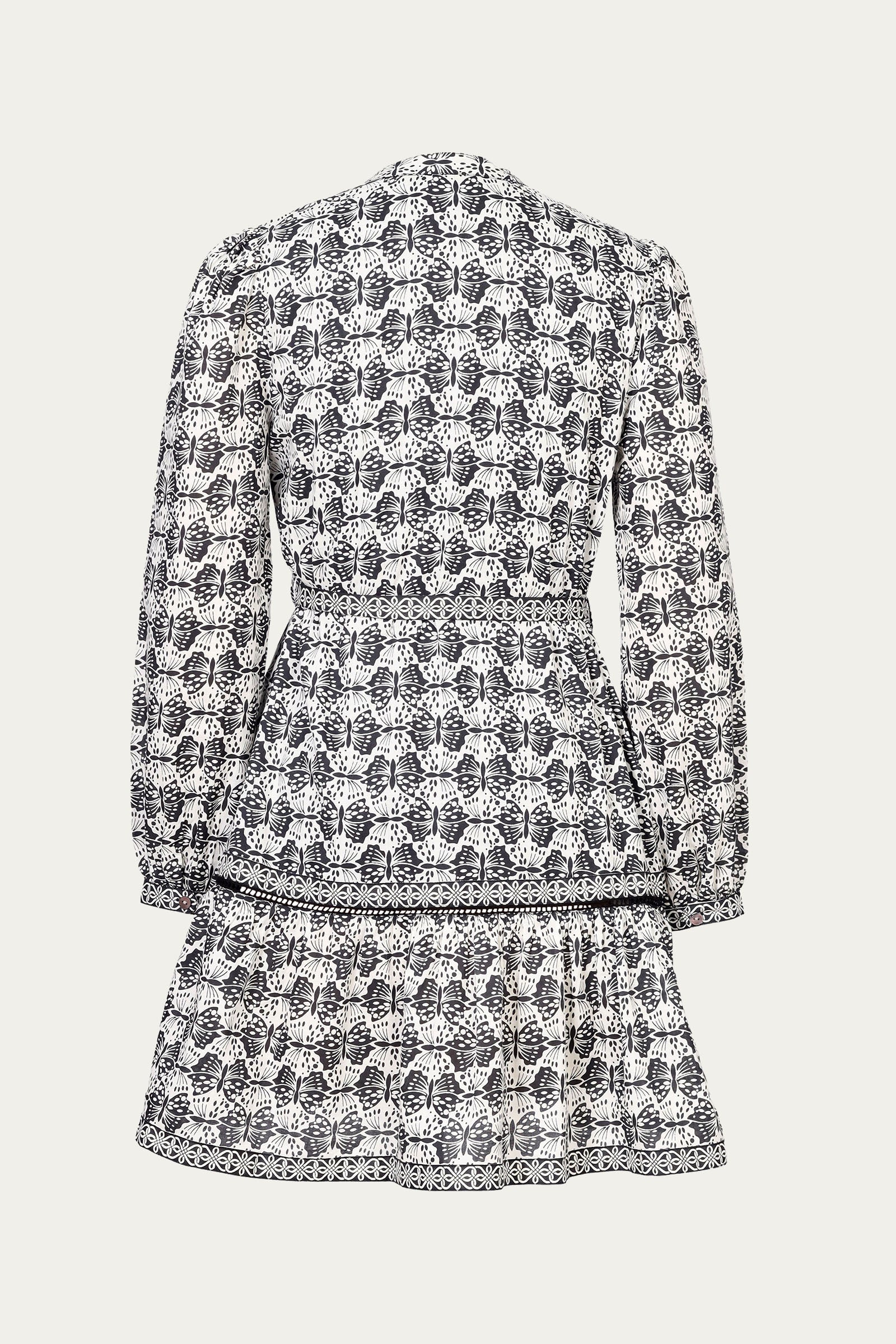 Roma Dress Flutter Caviar