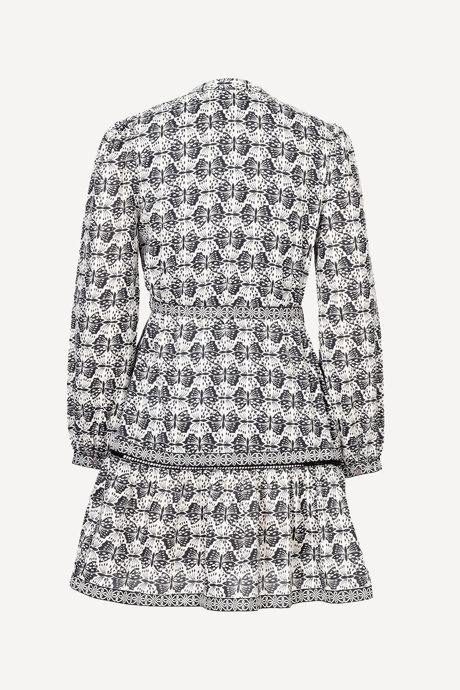 Roma Dress Flutter Caviar