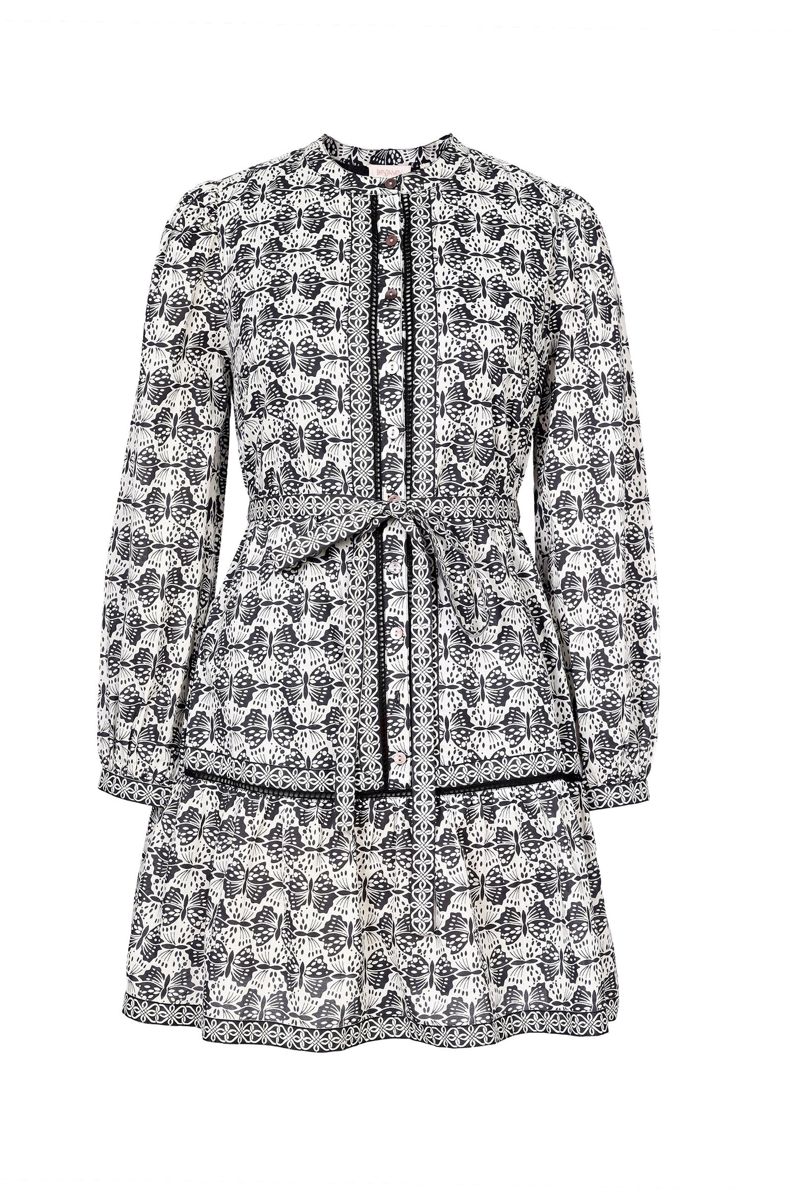 Roma Dress Flutter Caviar