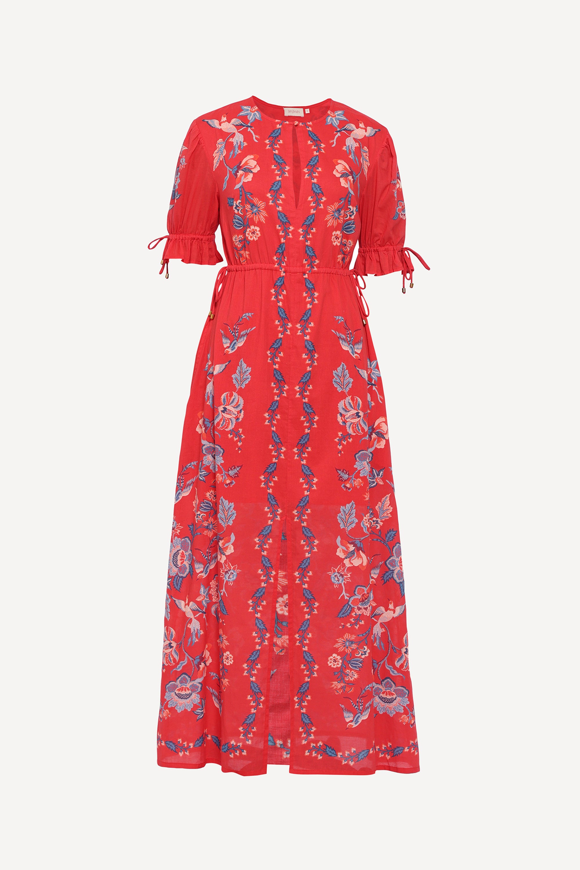 Ruby Dress Chintz Scarlet