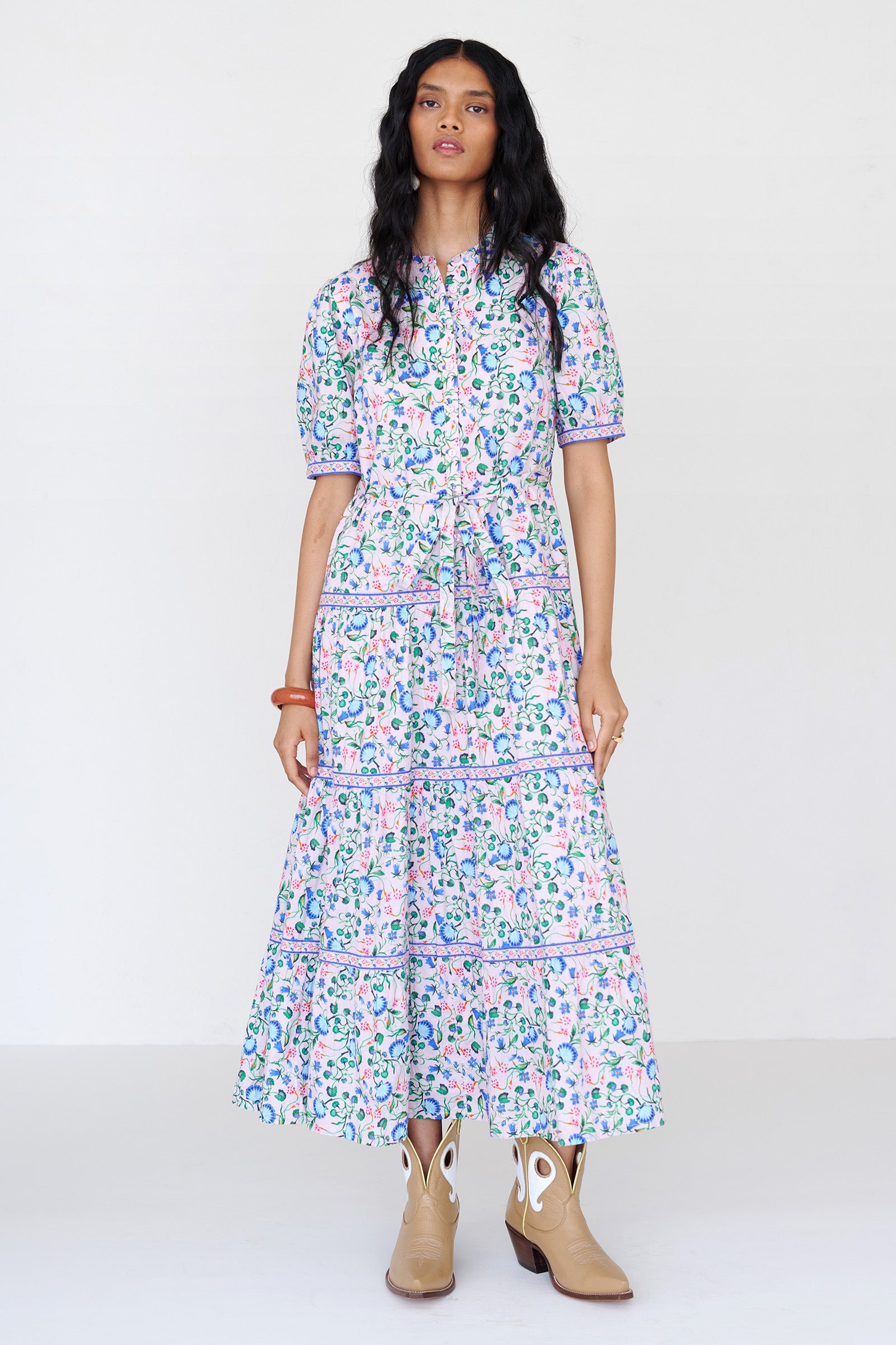 Saylor Dress Clam Garland Conch