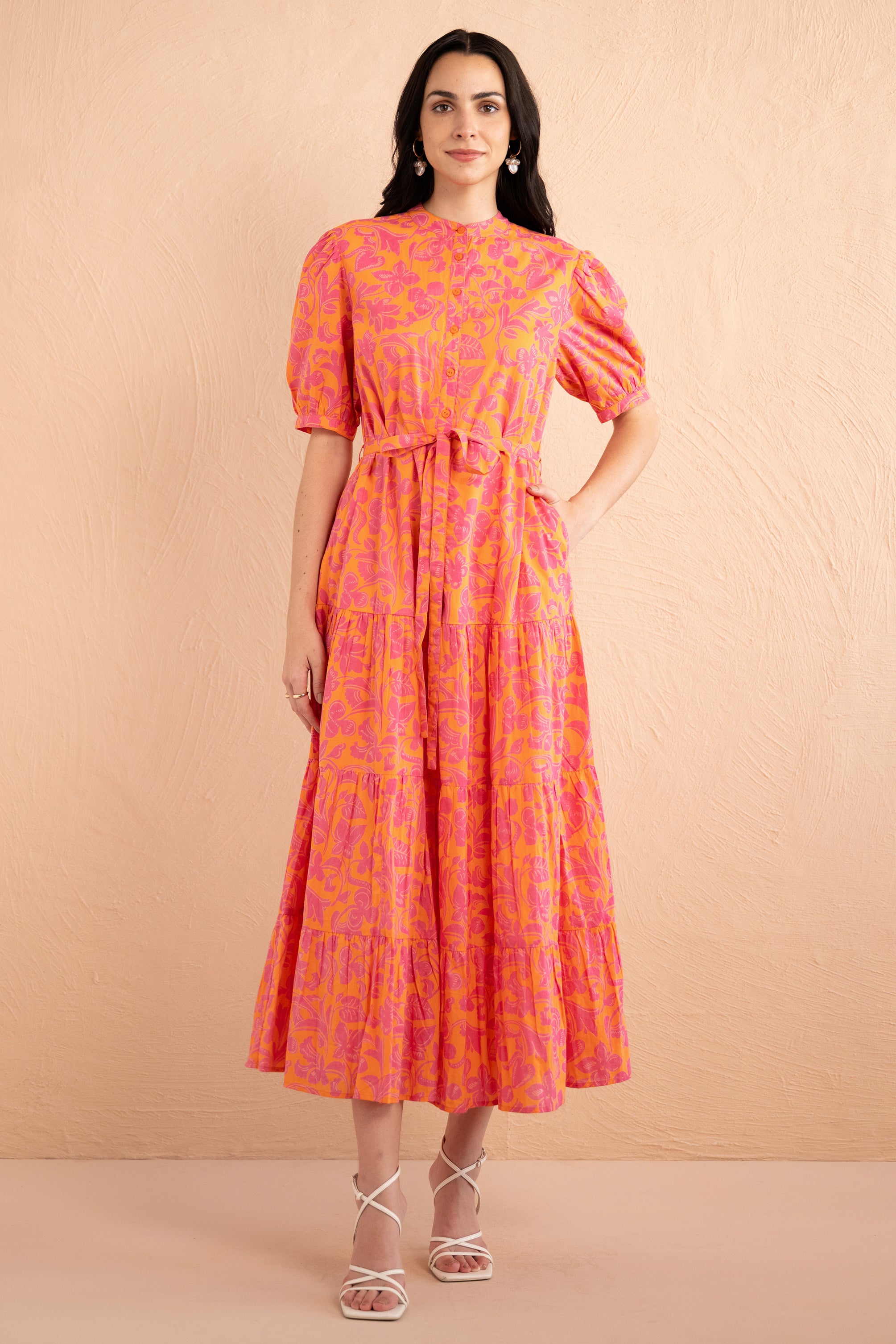 Saylor Dress Gaia Nectarine Saylor Dress Gaia Nectarine