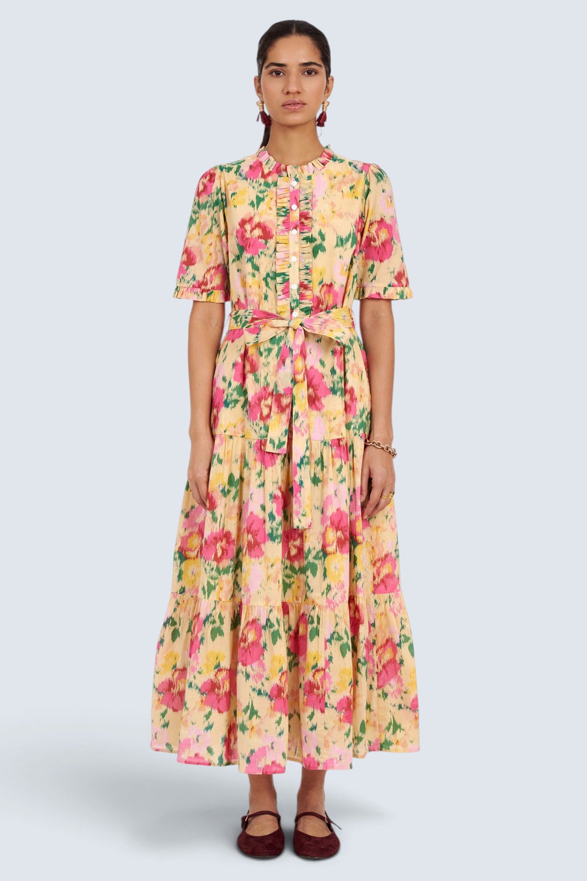 Saylor Dress Damask Rose Antique