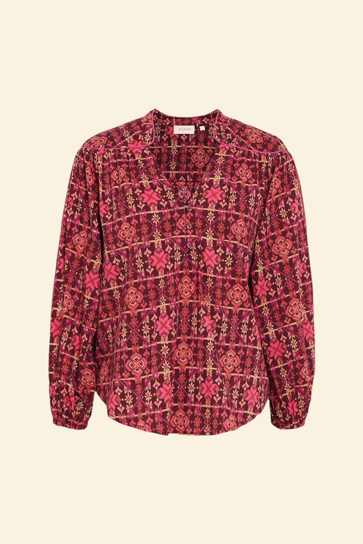 Vanessa Top Needlepoint Mahogany