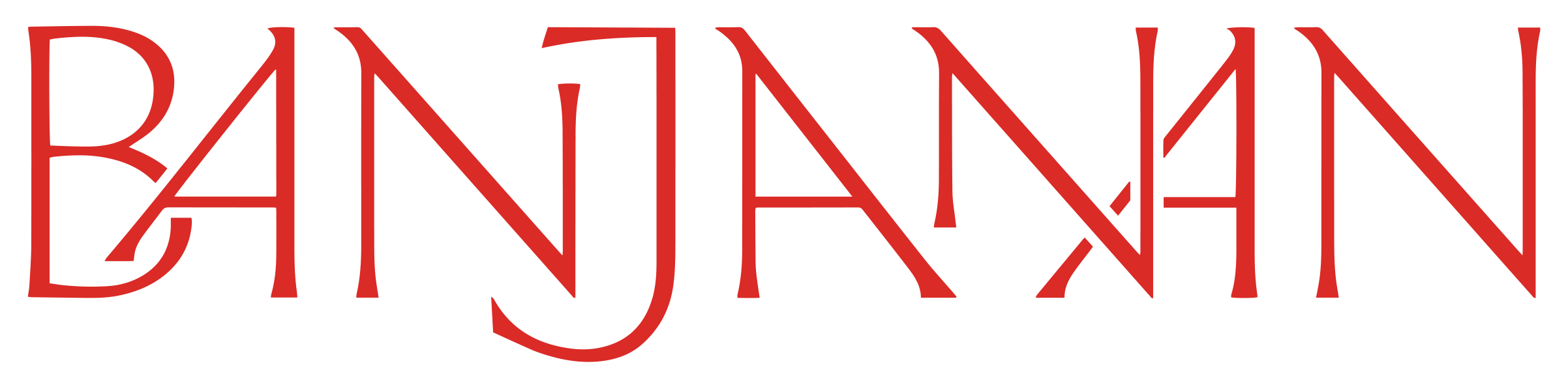 Banjanan wordmark in red