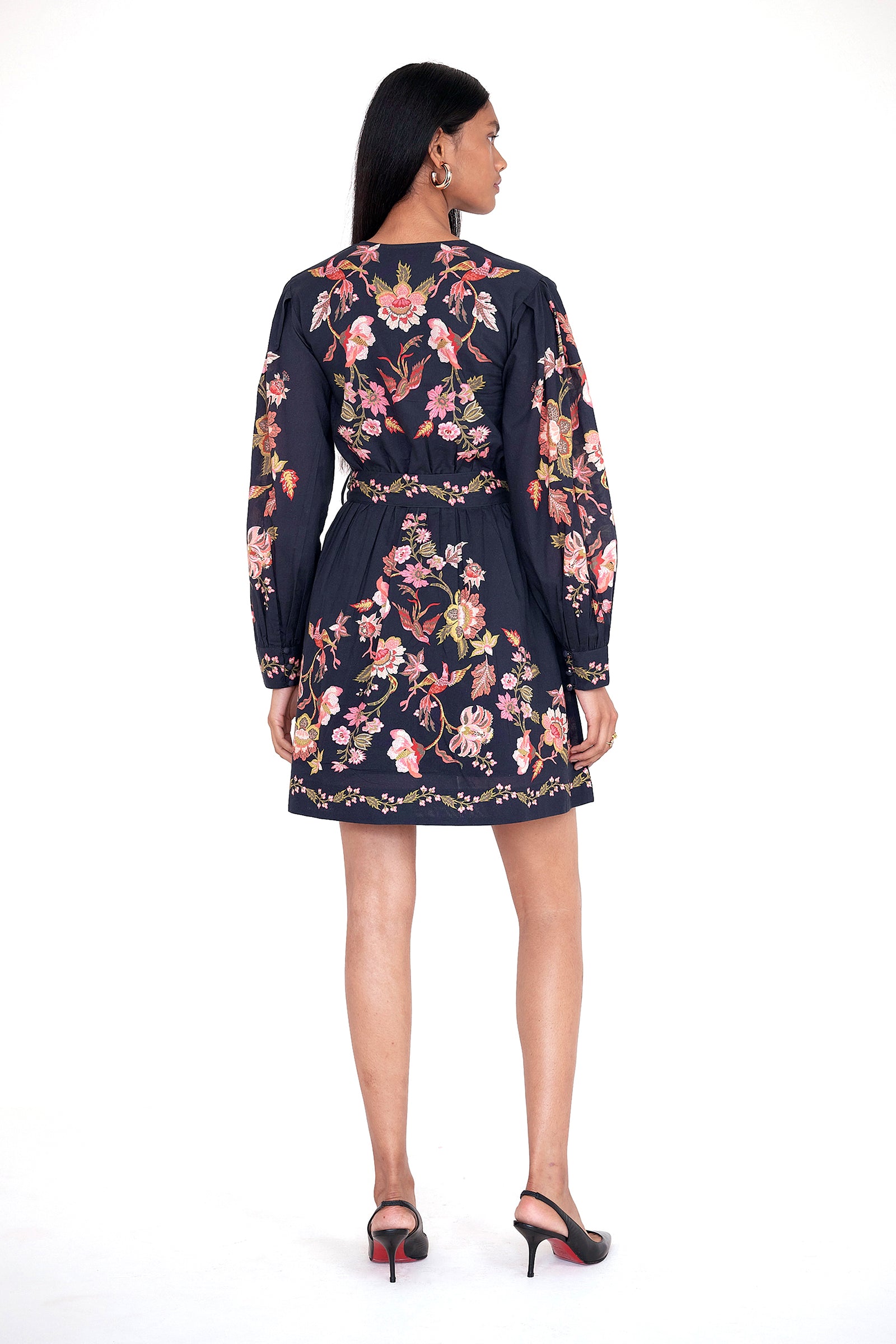 Anne Mini Dress Chintz Jet
