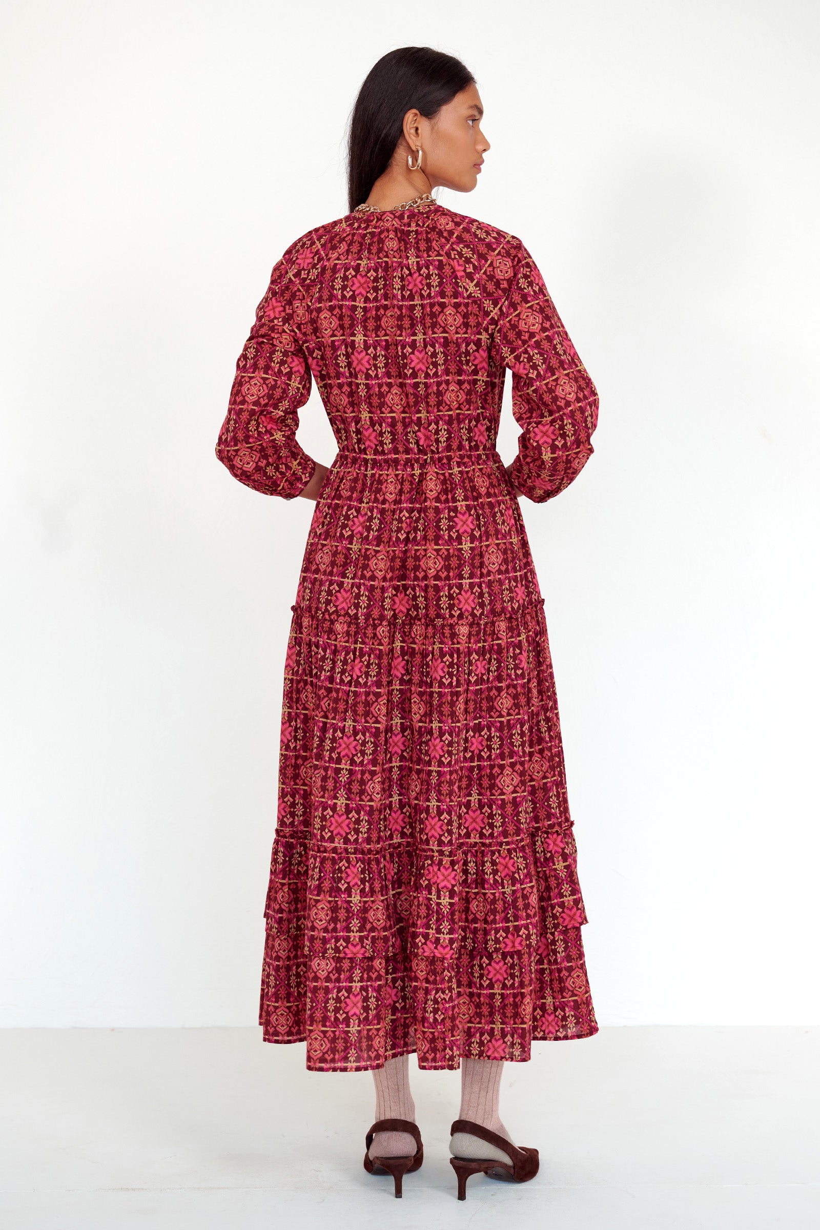 Bazaar Dress Needlepoint Mahogany