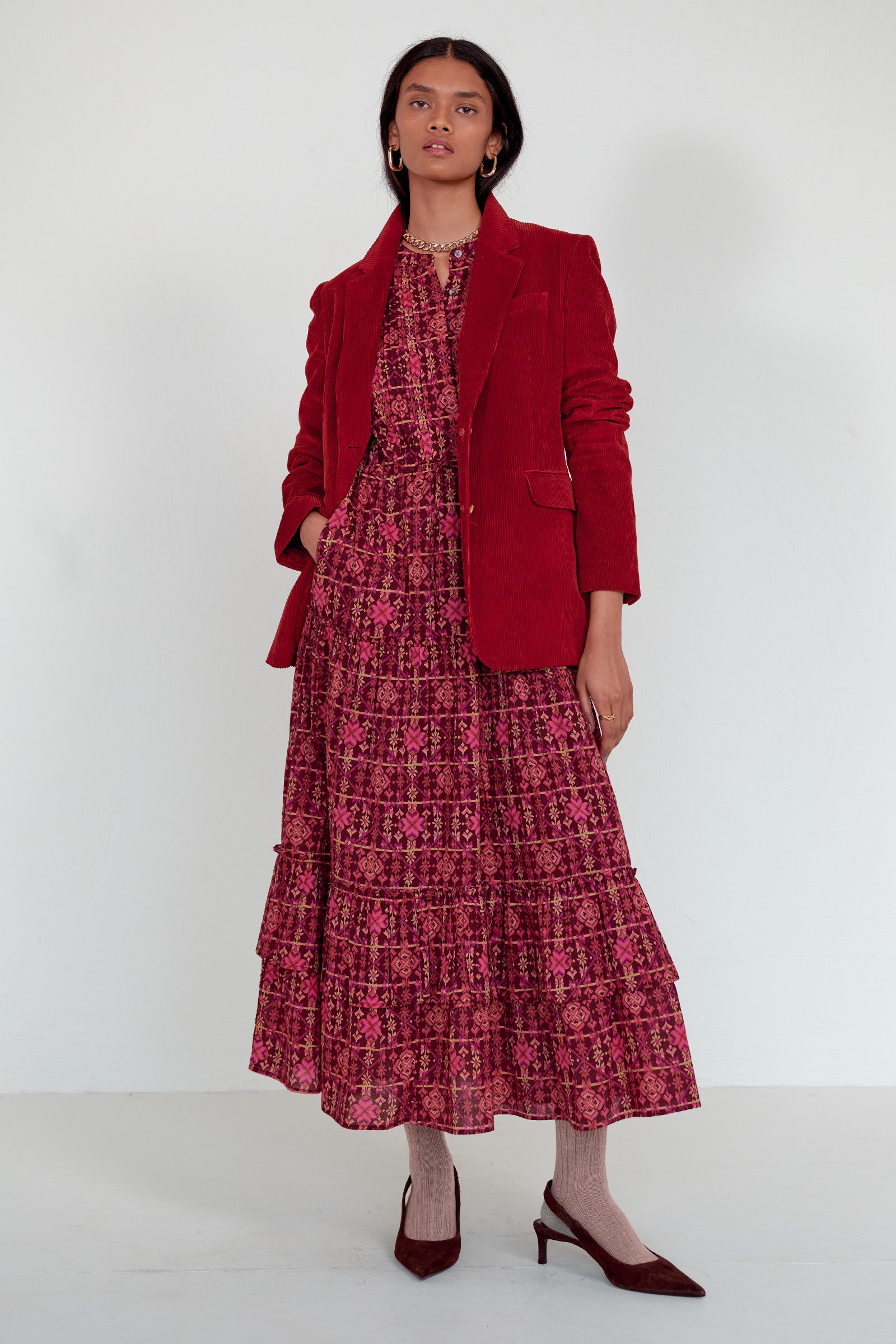 Bazaar Dress Needlepoint Mahogany