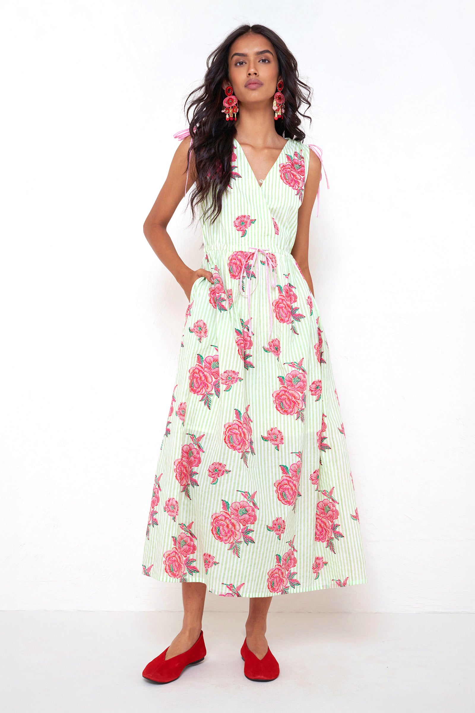 Becca Dress Eliza Rose Pistachio