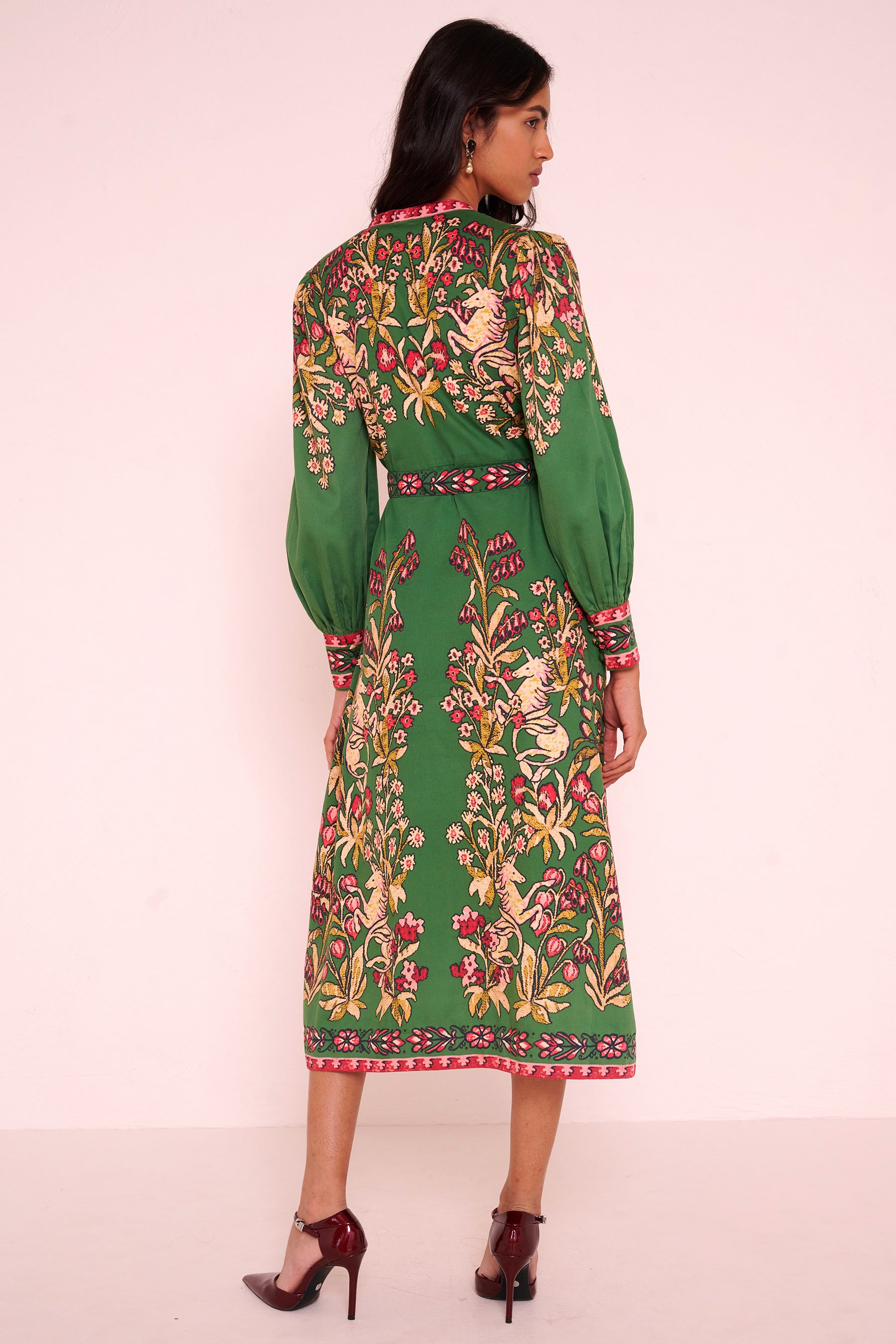 Kay Dress Unicorn Tapestry Forest