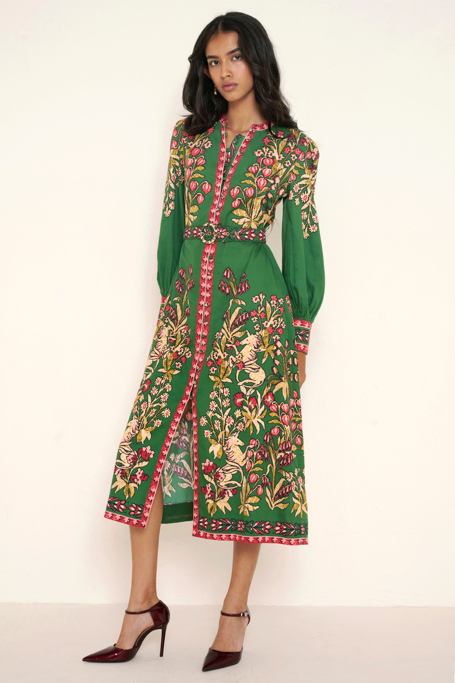 Kay Dress Unicorn Tapestry Forest