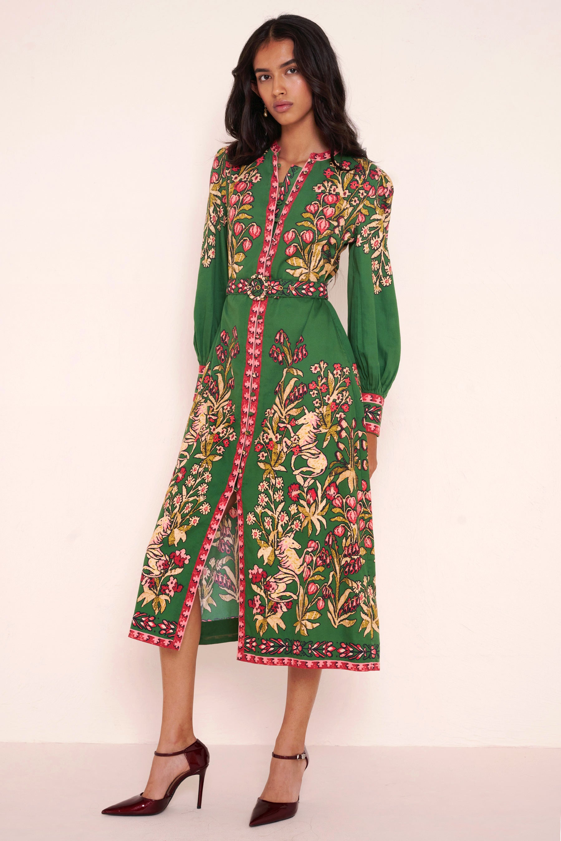 Kay Dress Unicorn Tapestry Forest