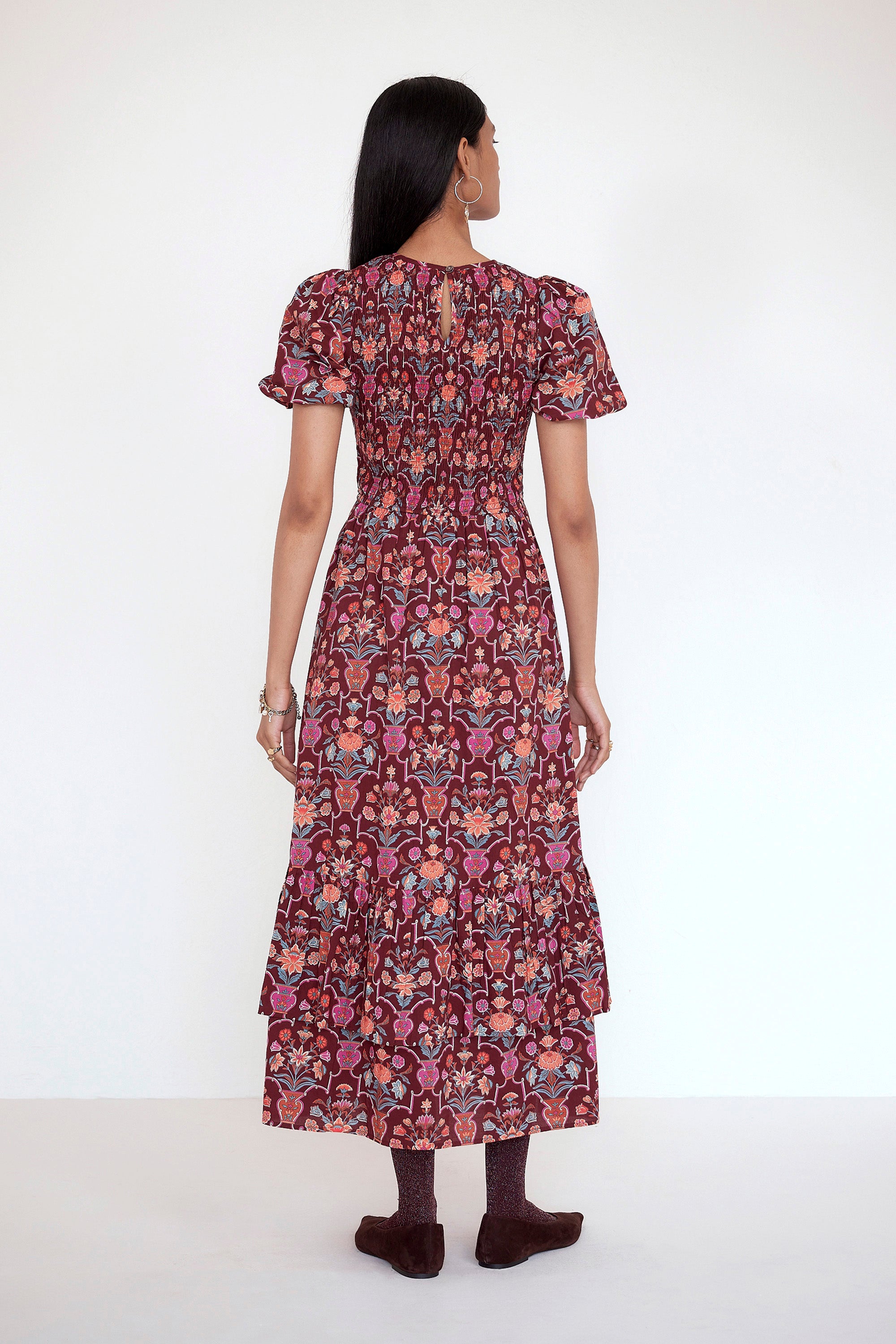 Quant Dress Floral Vase Chestnut