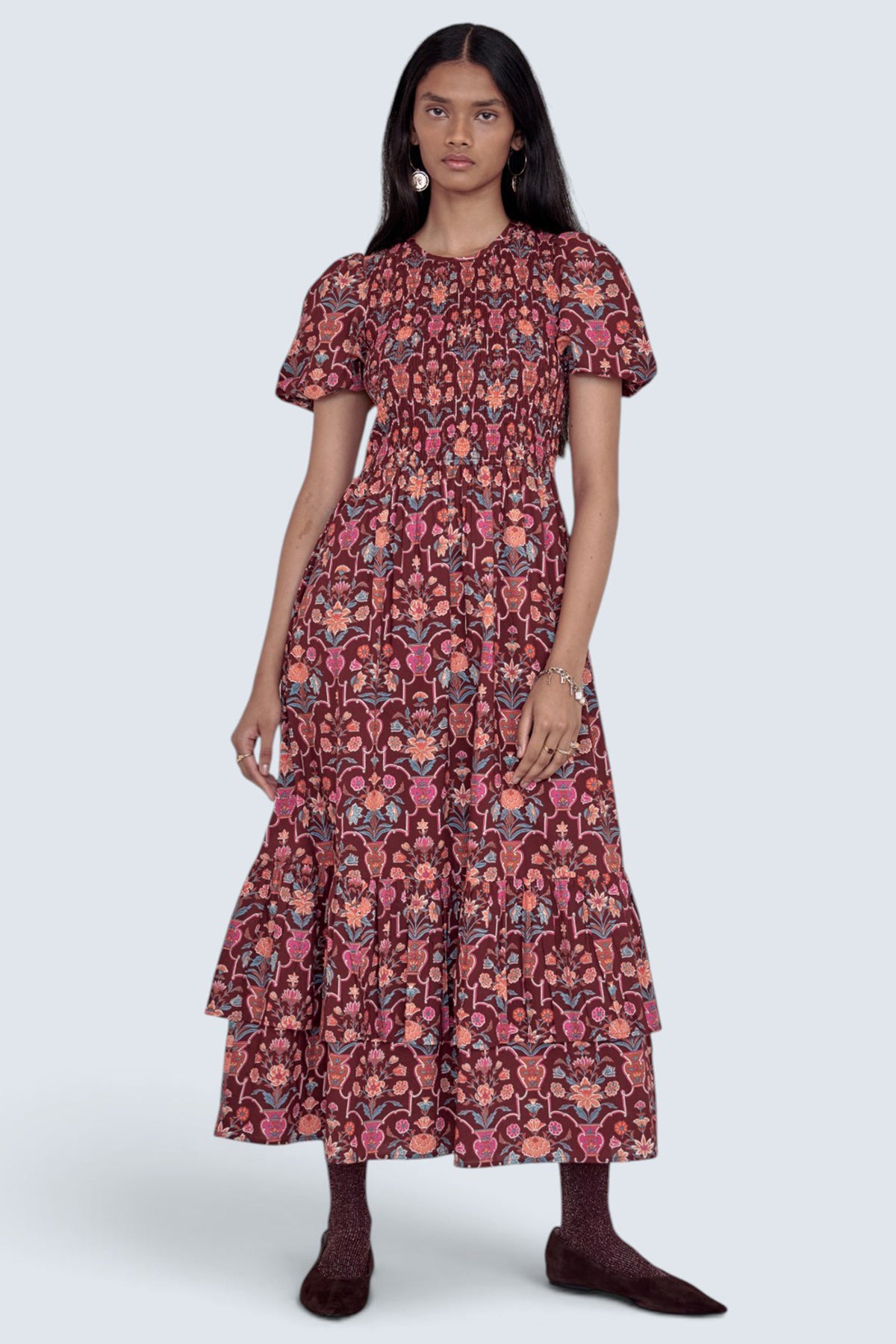 Quant Dress Floral Vase Chestnut