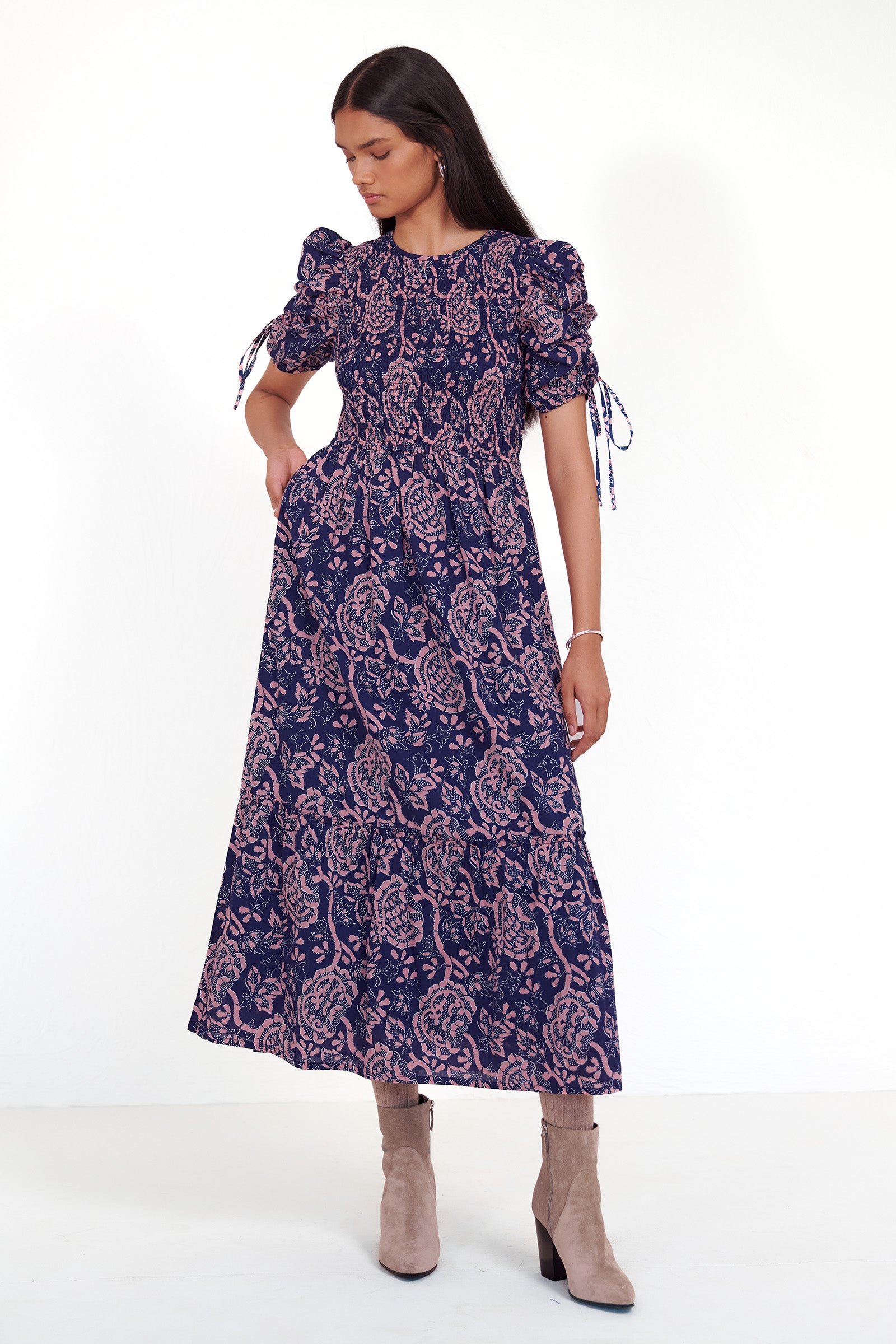 Queenie Dress Coromandel Indigo