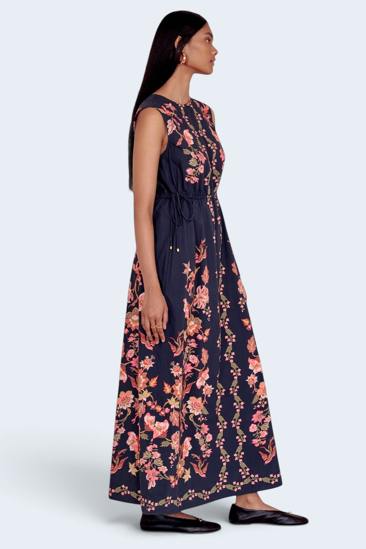 Rhonda Dress Chintz Jet