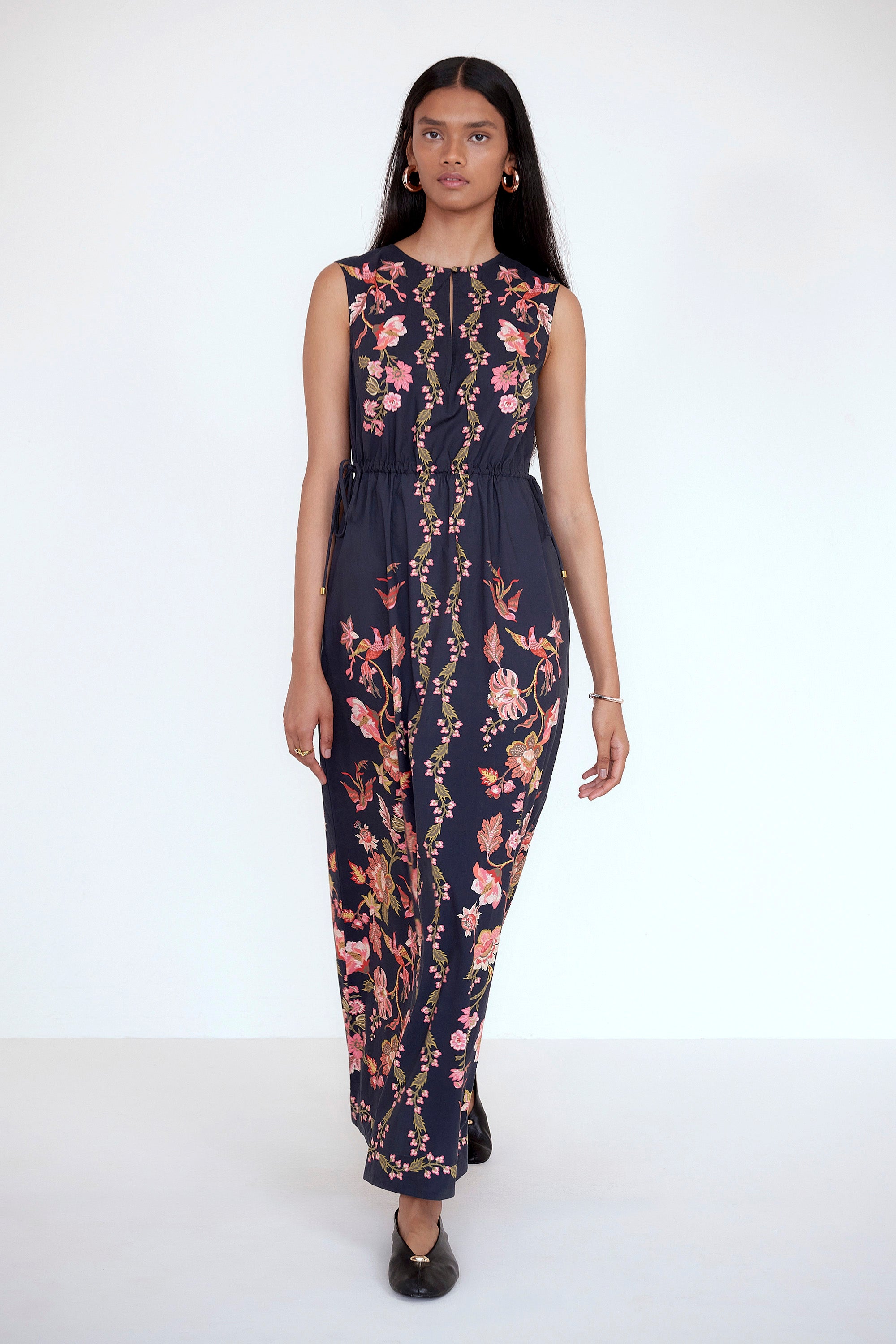 Rhonda Dress Chintz Jet