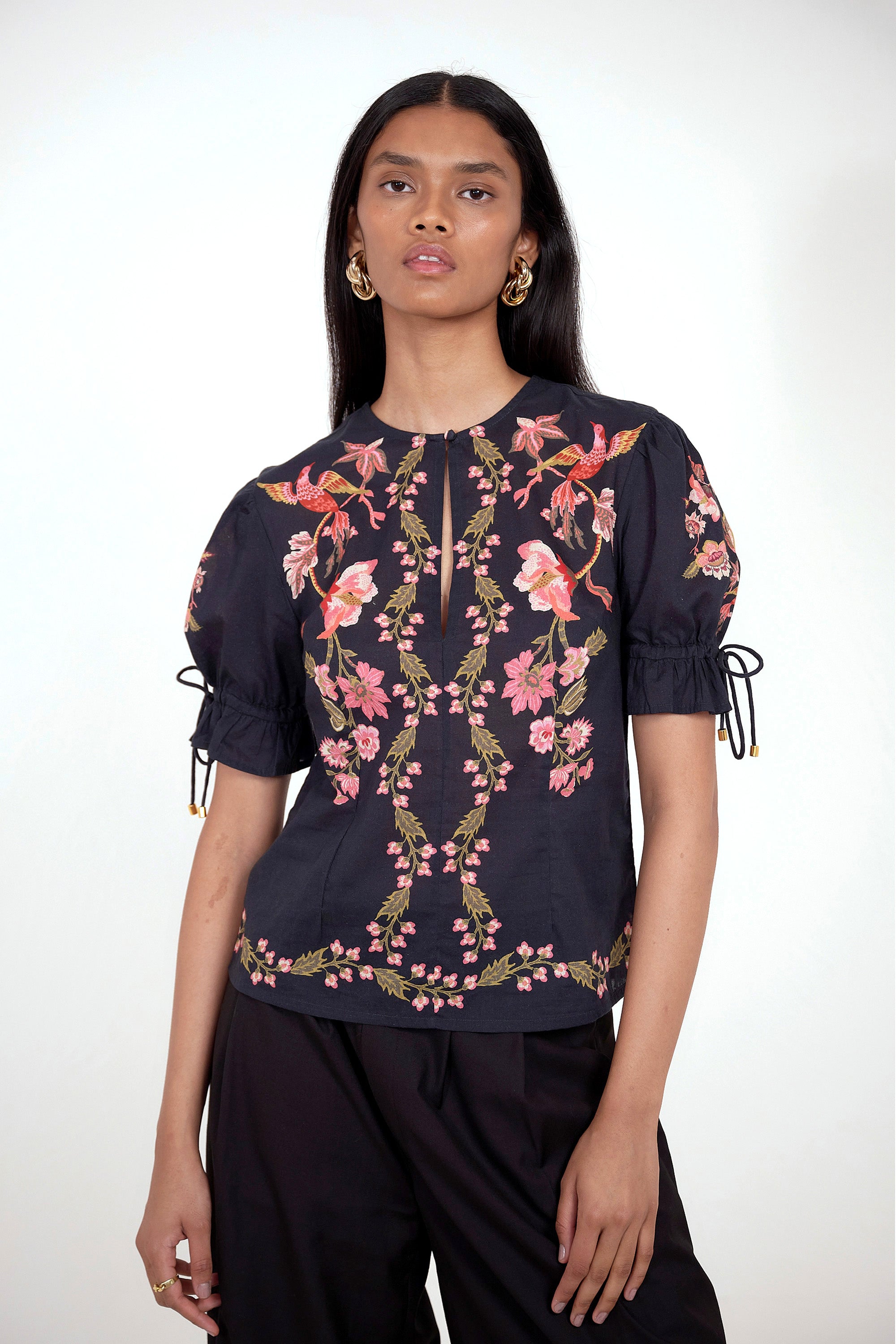 Ricki Top Chintz Jet