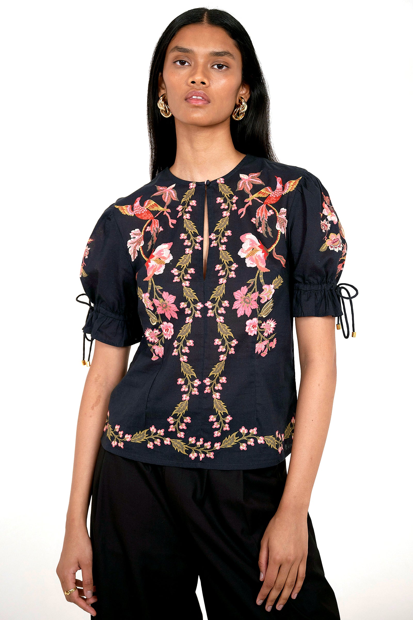 Ricki Top Chintz Jet