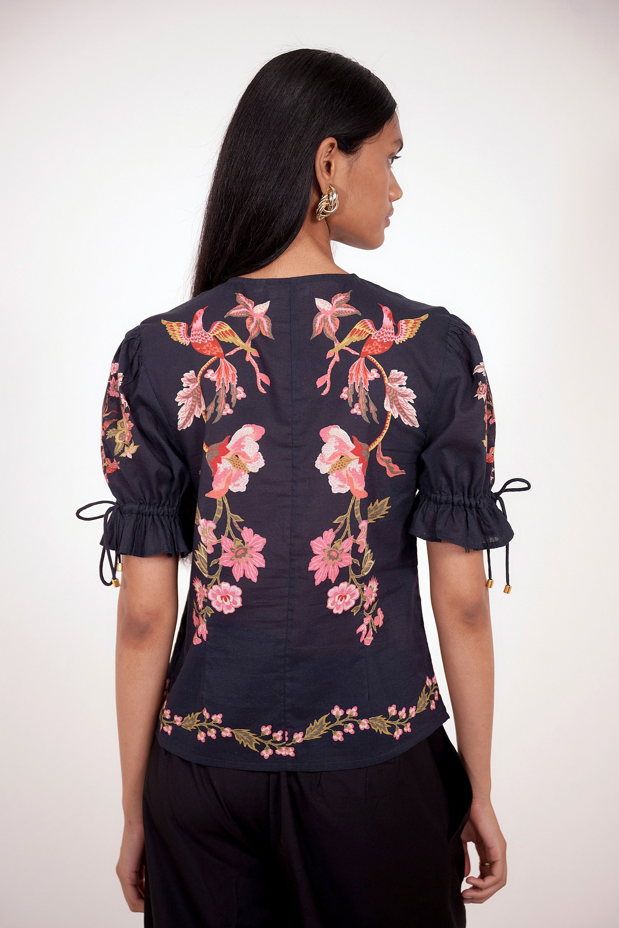Ricki Top Chintz Jet