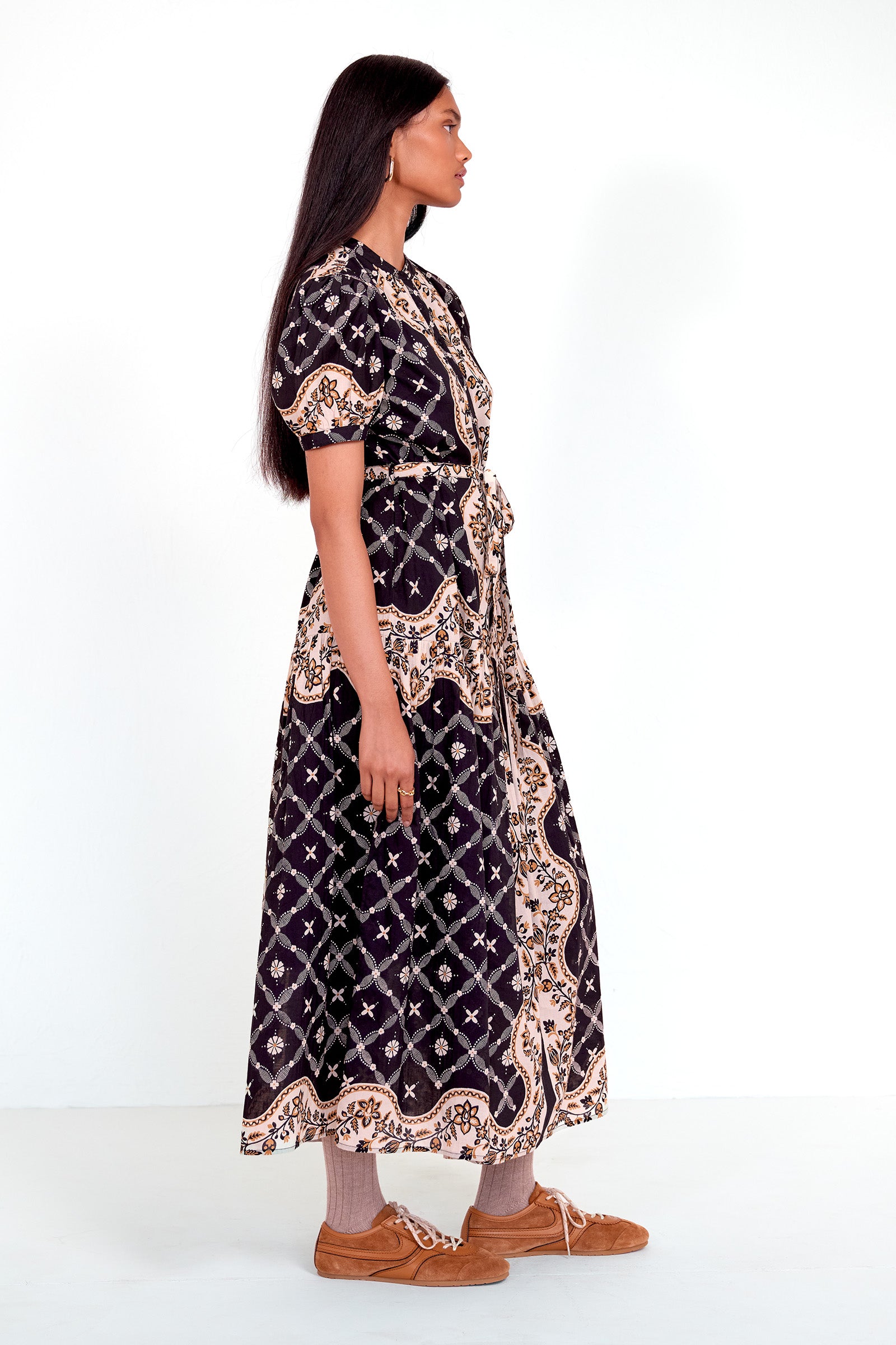 Saylor Dress Bandana Black Beauty