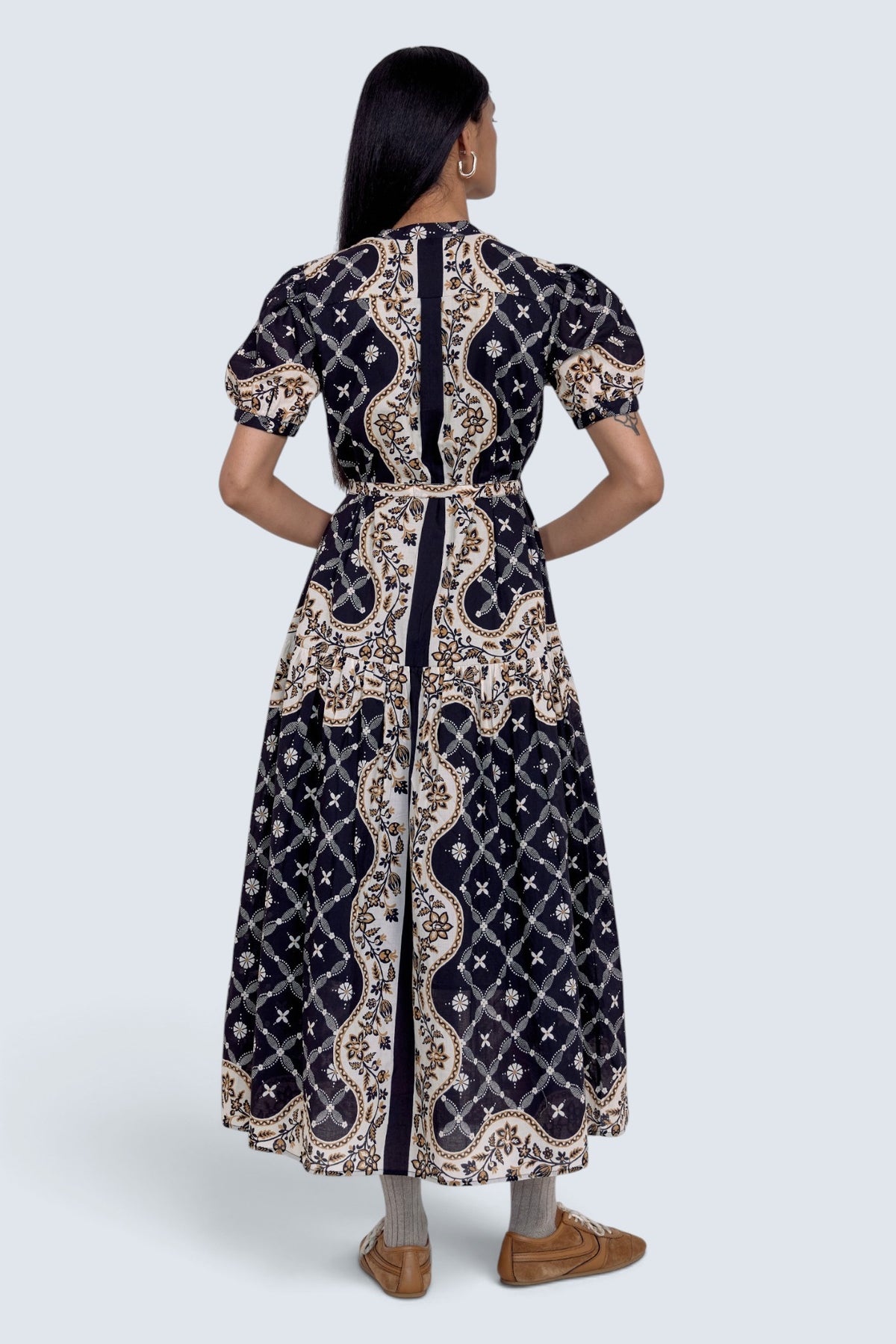 Saylor Dress Bandana Black Beauty