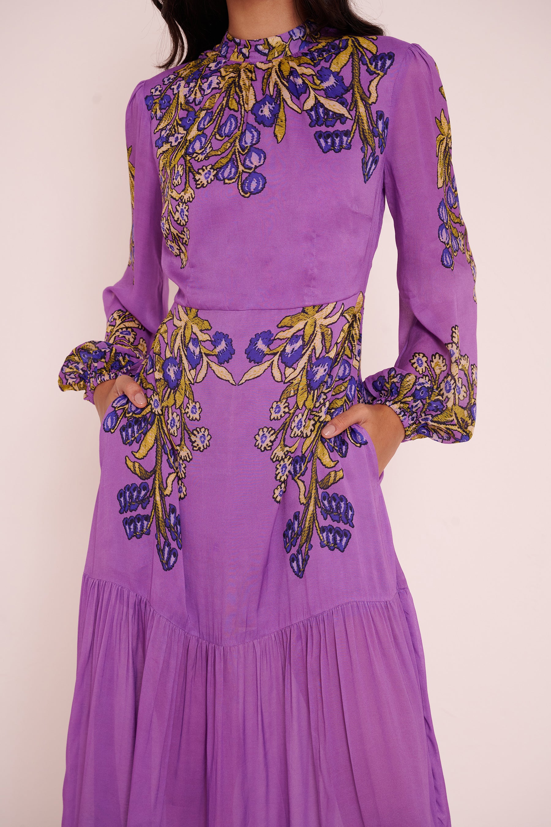 Sumina Dress Unicorn Tapestry Violet