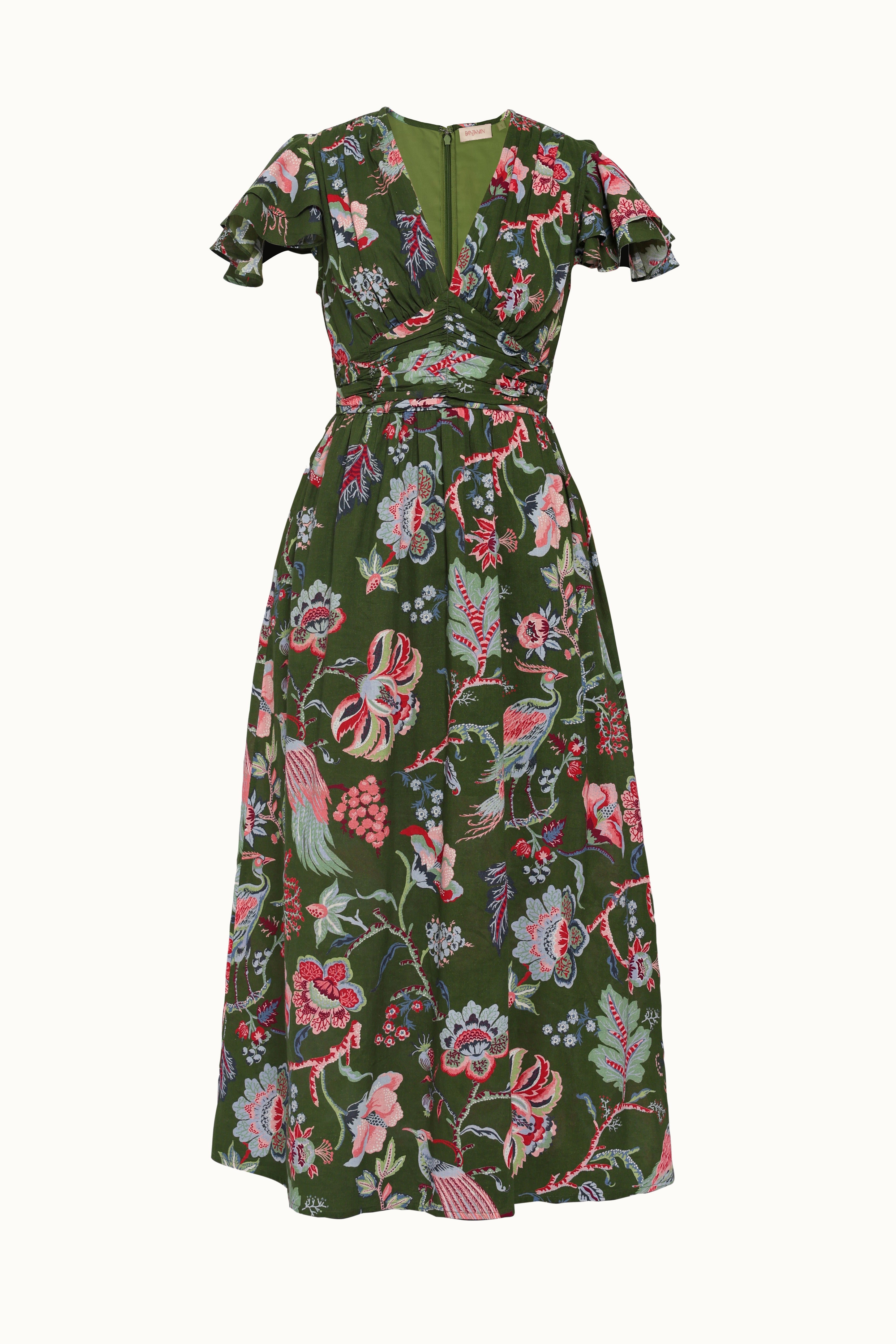 Adele Dress Chintz Moss