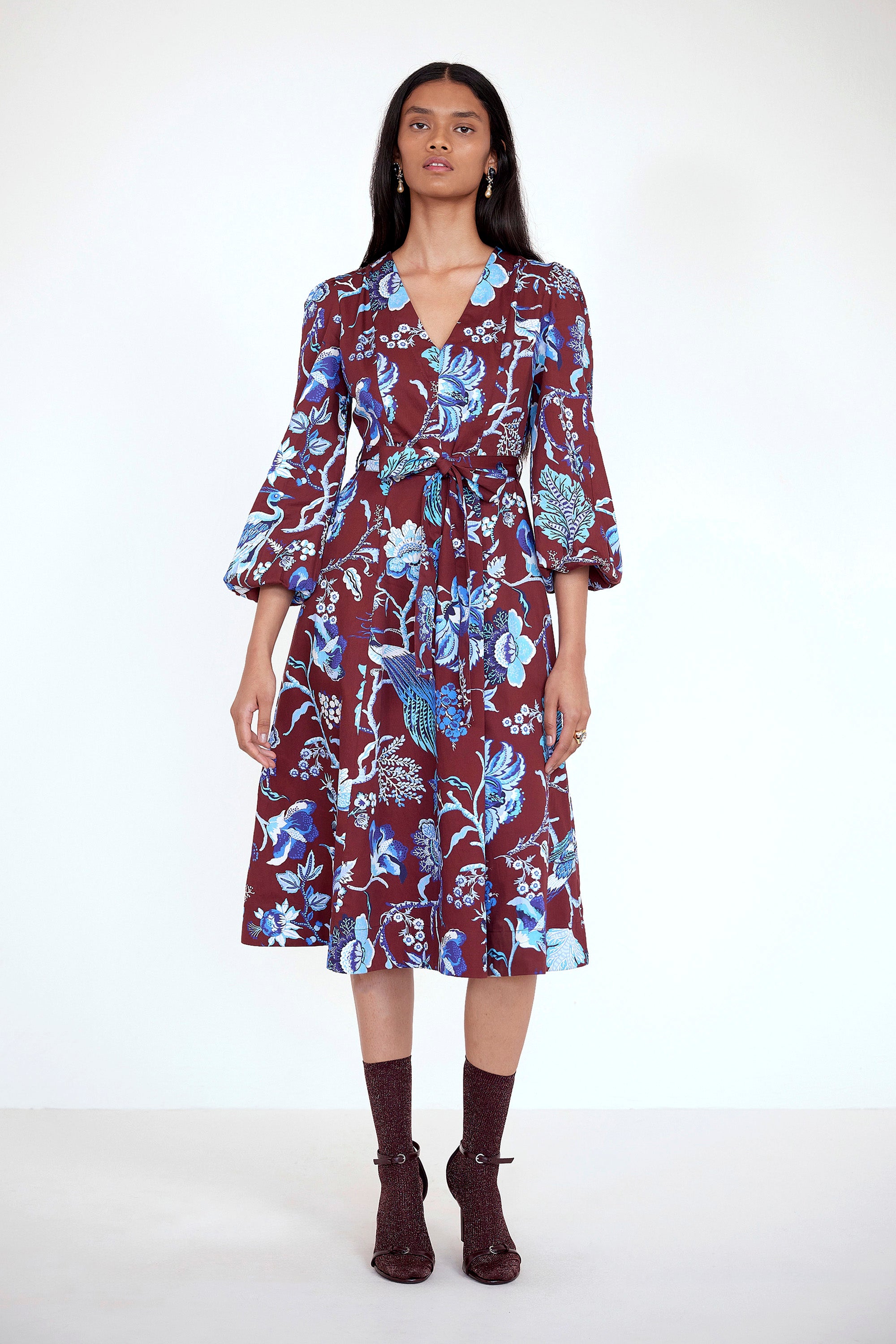 Zora Dress Chintz Cordovan