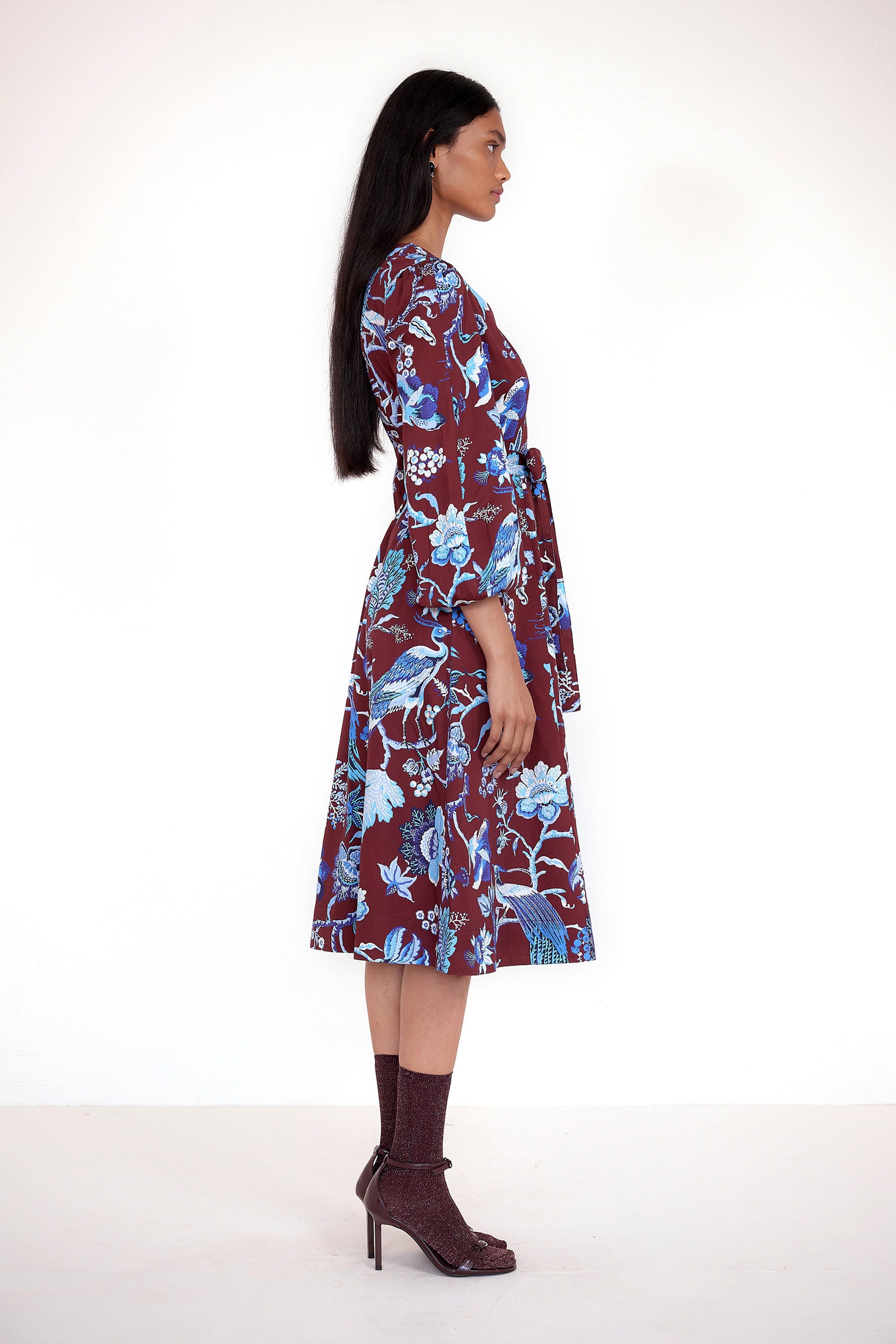 Zora Dress Chintz Cordovan