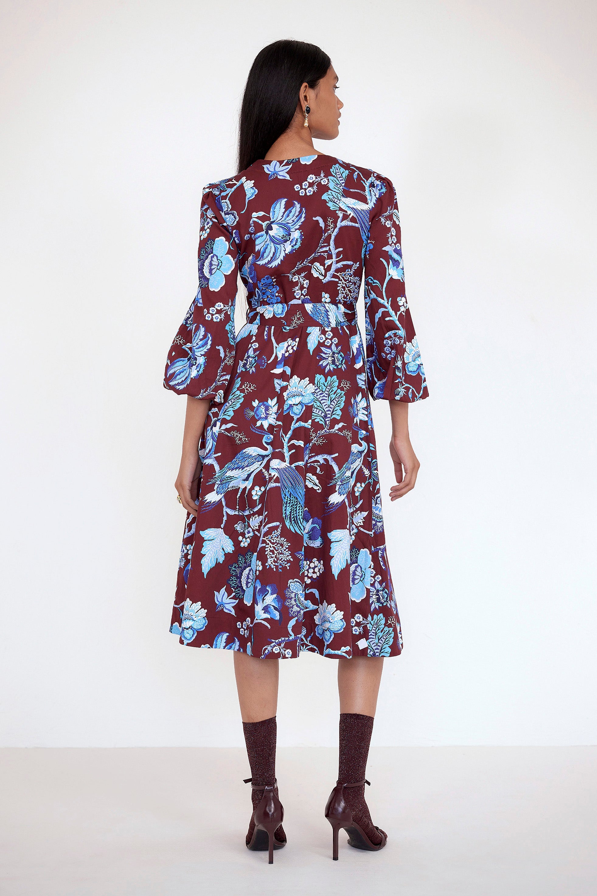 Zora Dress Chintz Cordovan