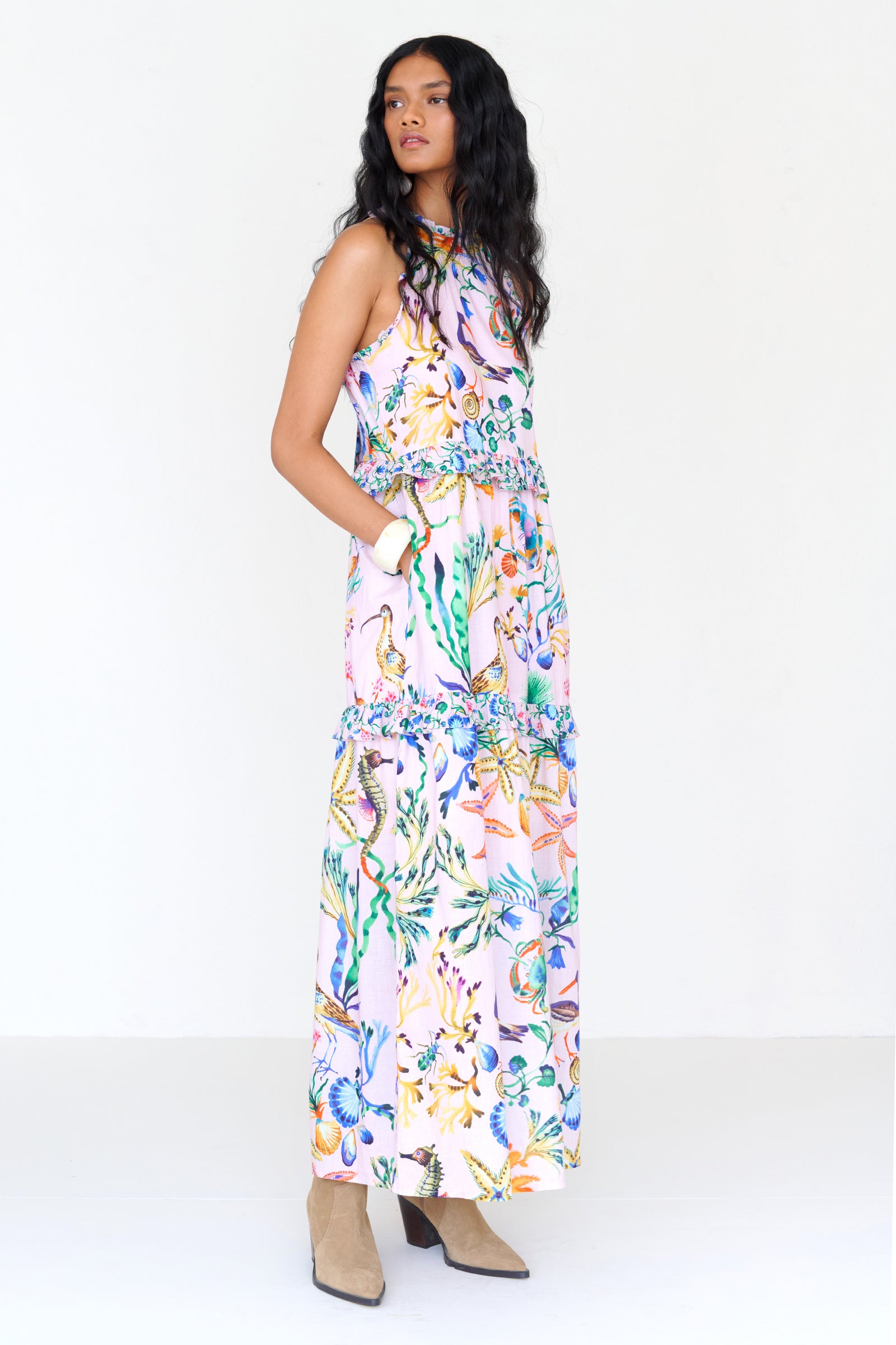 Amelia Dress Tidepool Conch