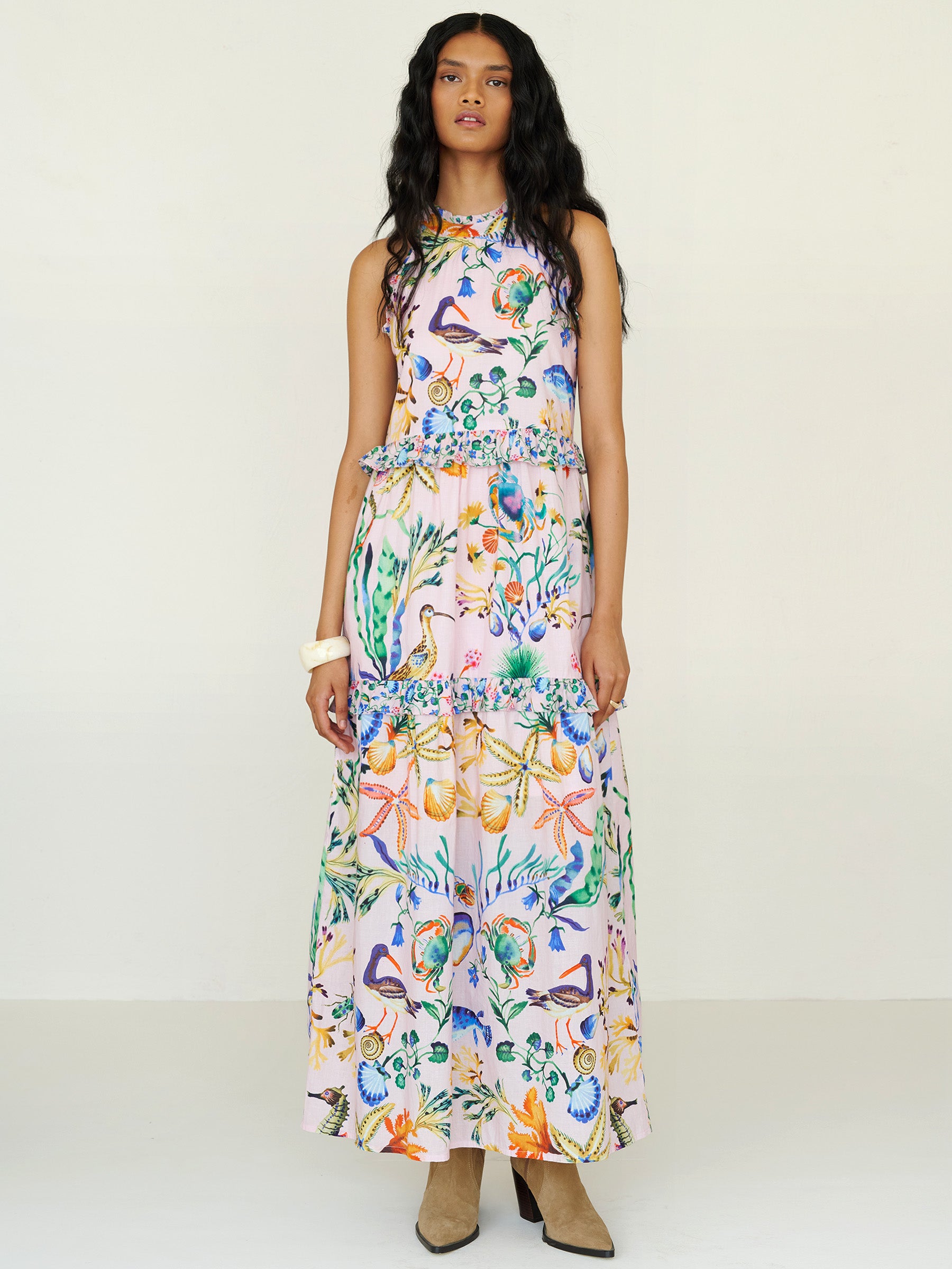 Amelia Dress Tidepool Conch