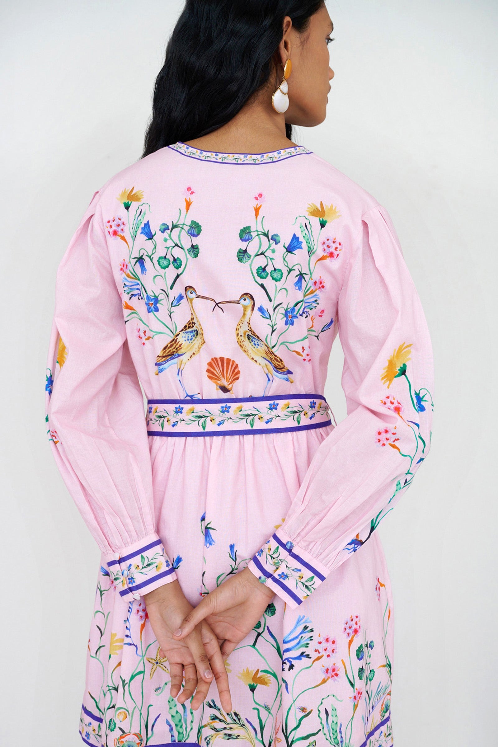 Anne Mini Dress Tidepool Conch