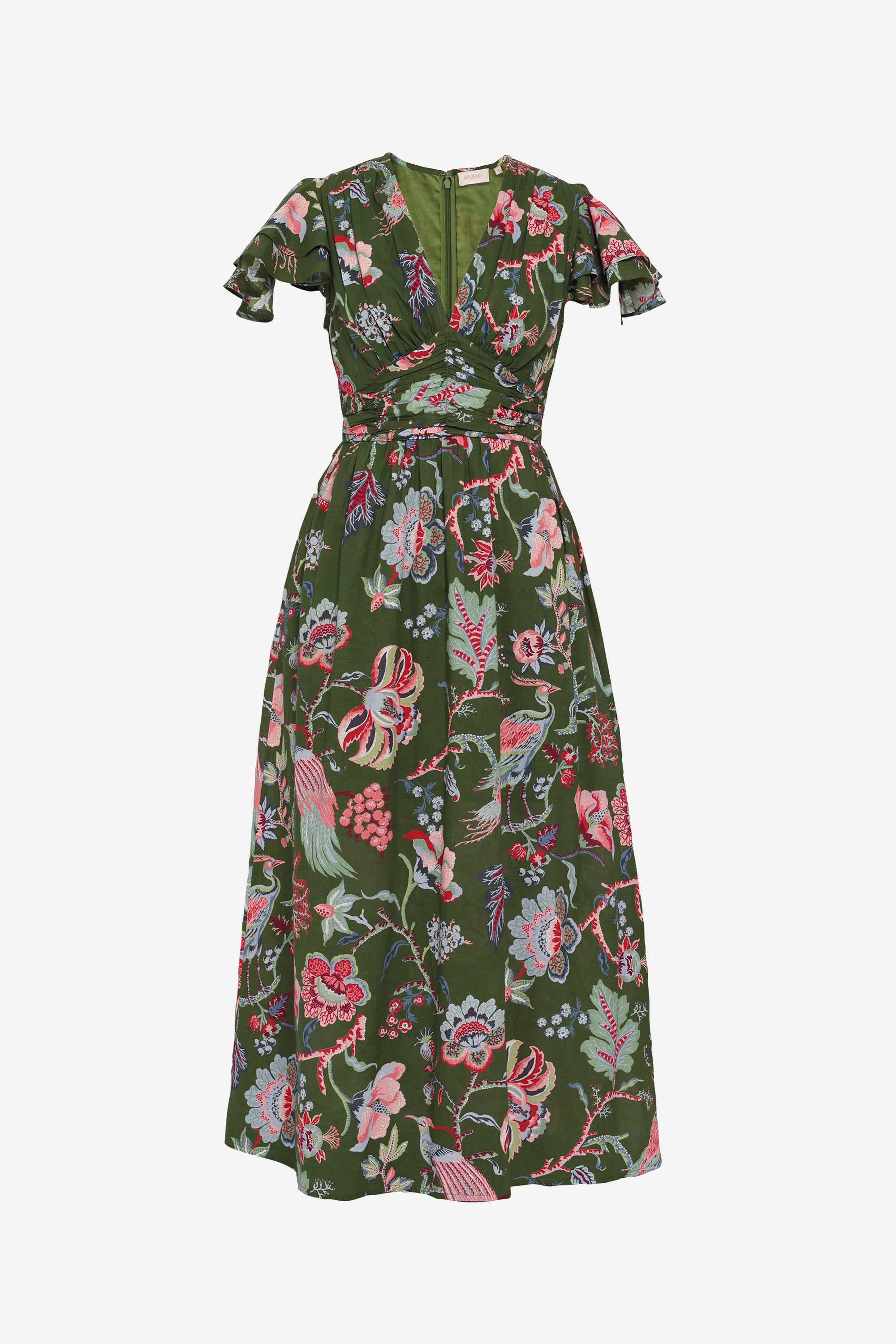 Adele Dress Chintz Moss