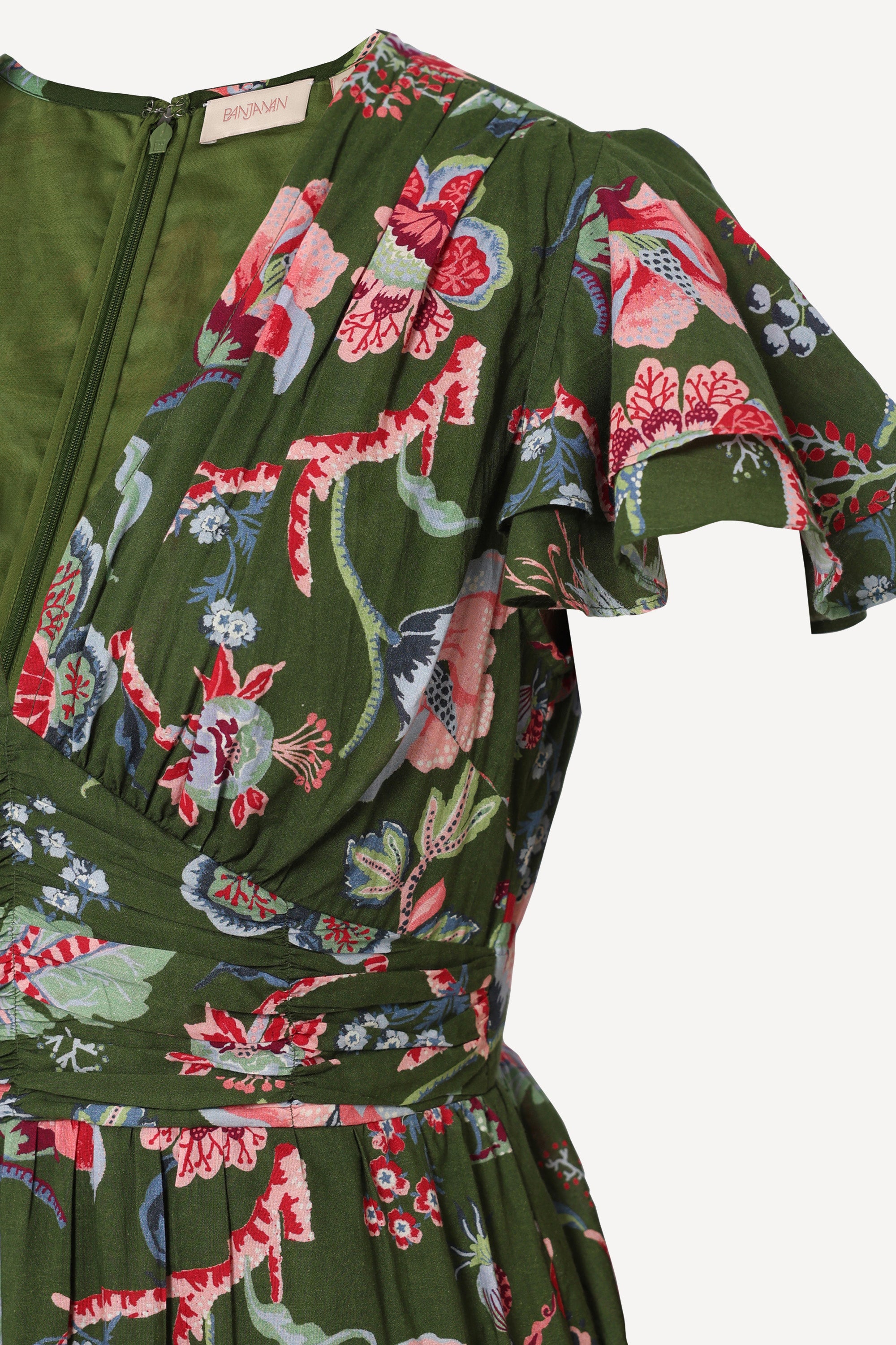 Adele Dress Chintz Moss