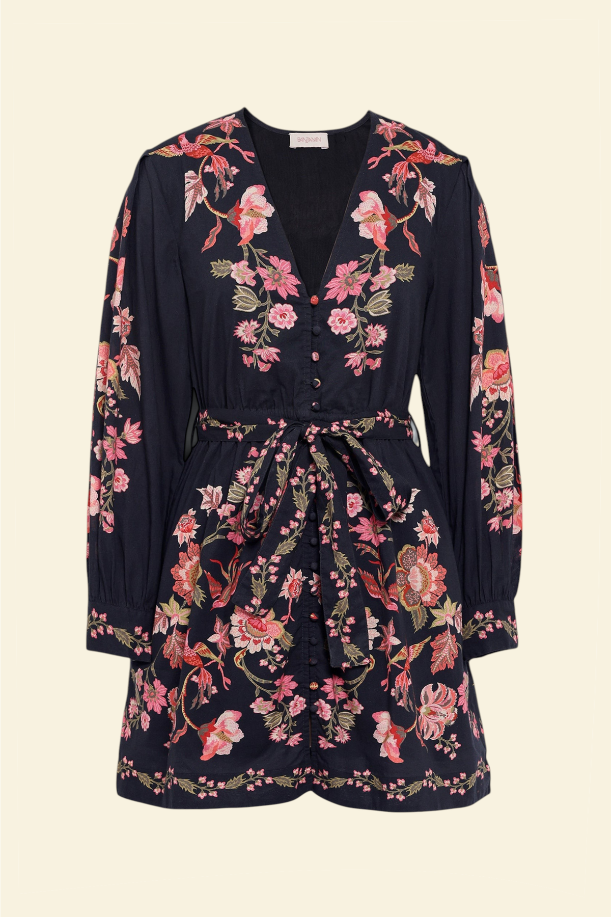 Anne Mini Dress Chintz Jet