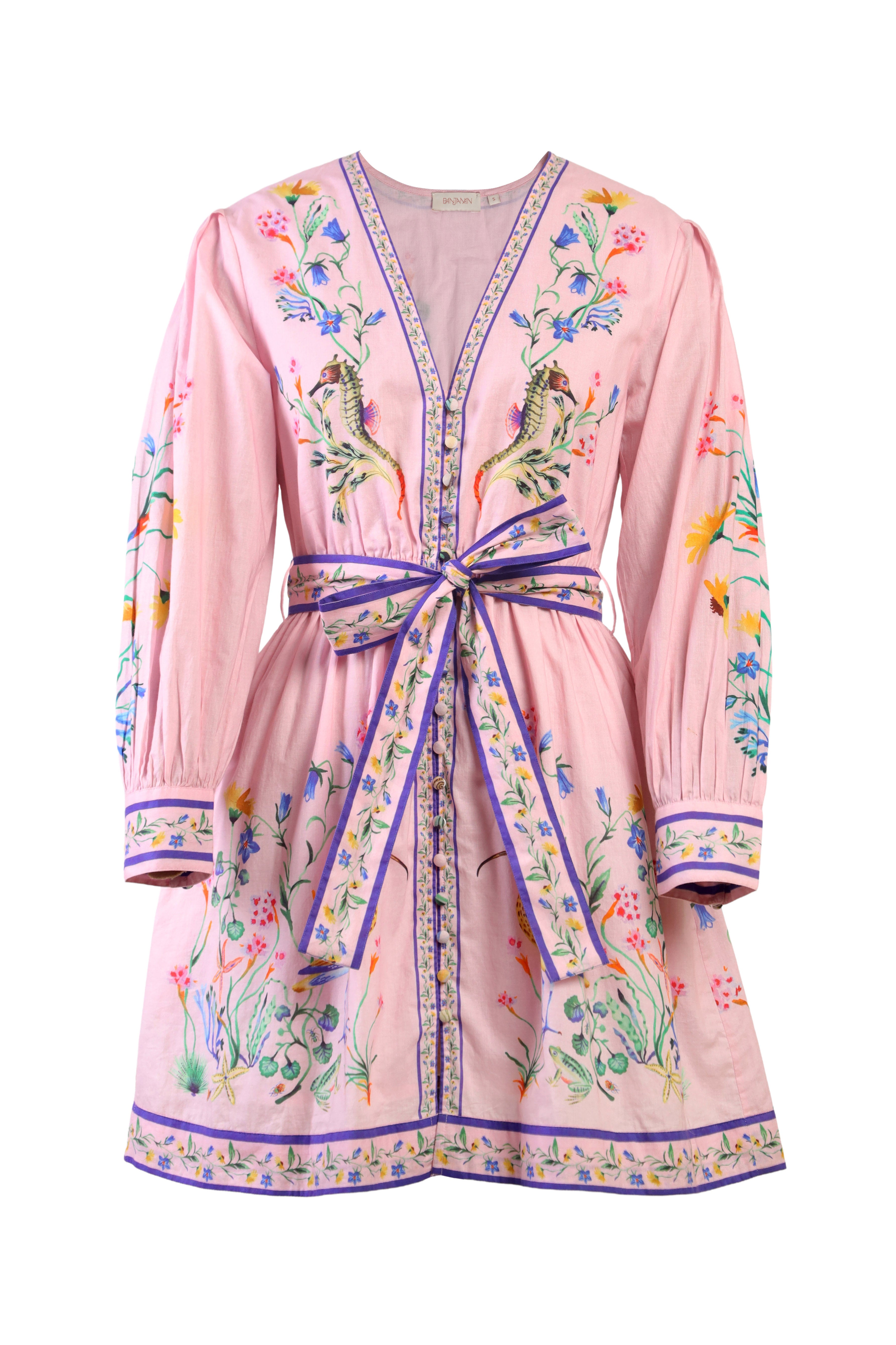 Anne Mini Dress Tidepool Conch