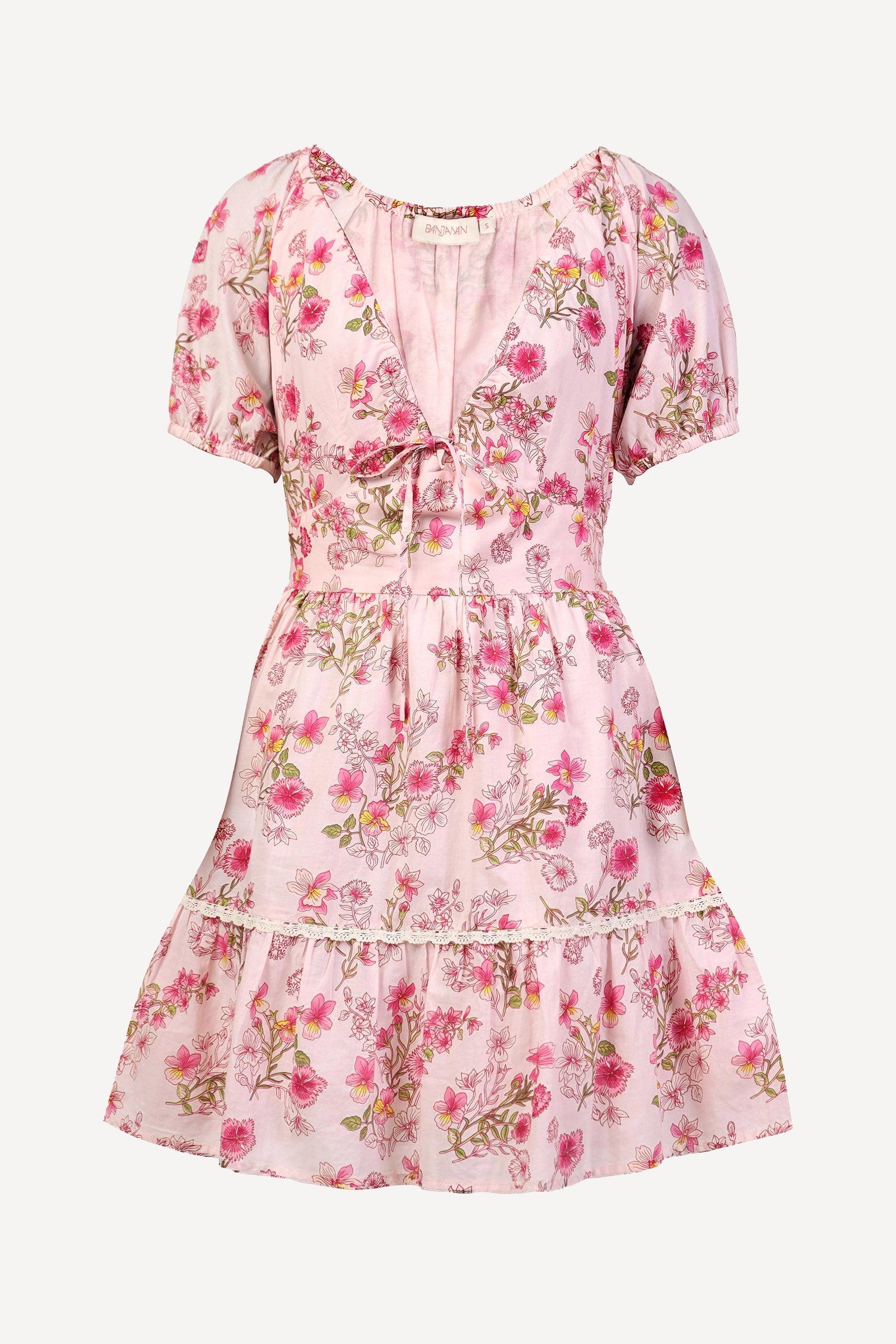 Artemis Mini Dress Burdock Peony