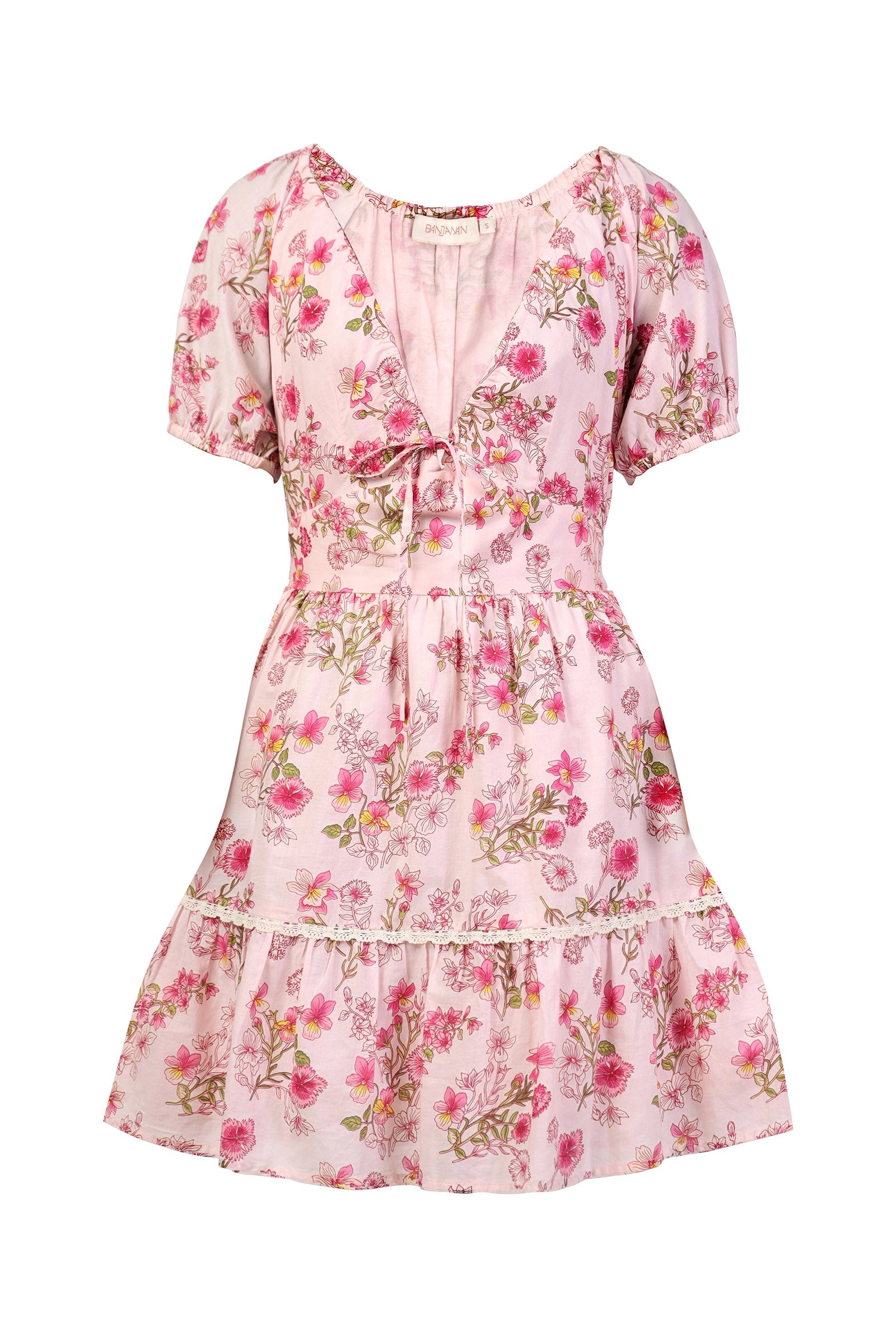 Artemis Mini Dress Burdock Peony